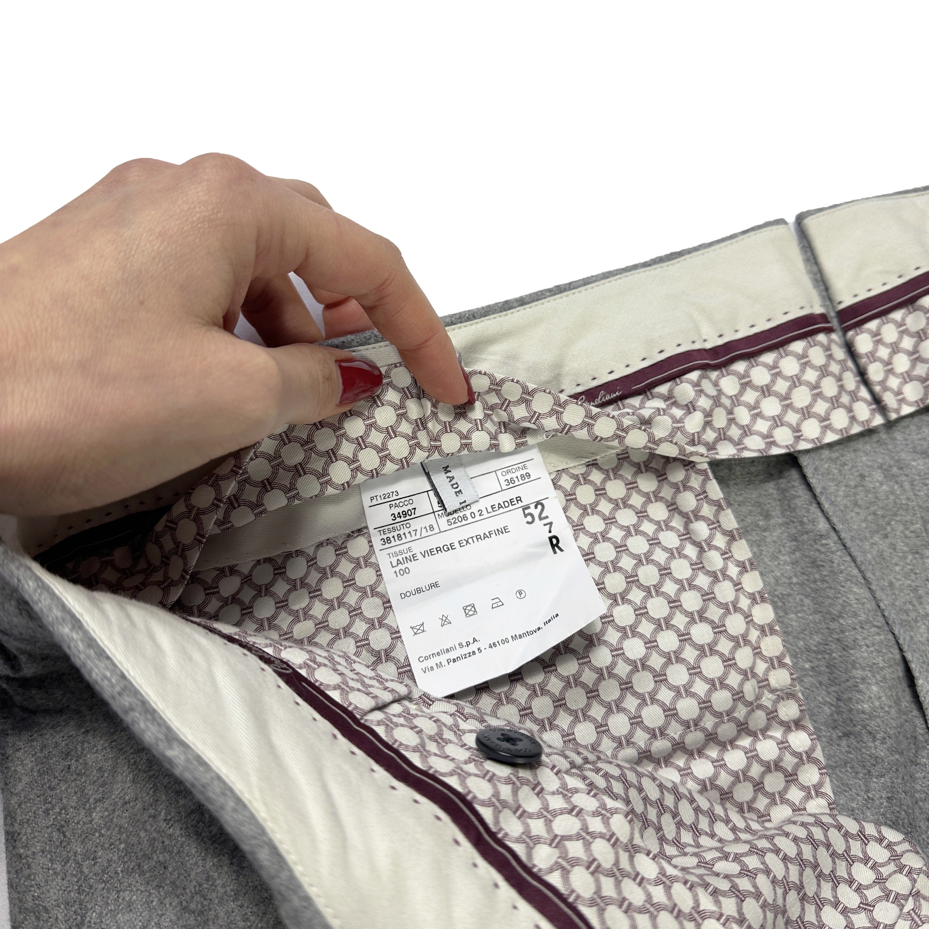 Pantalon en laine Corneliani