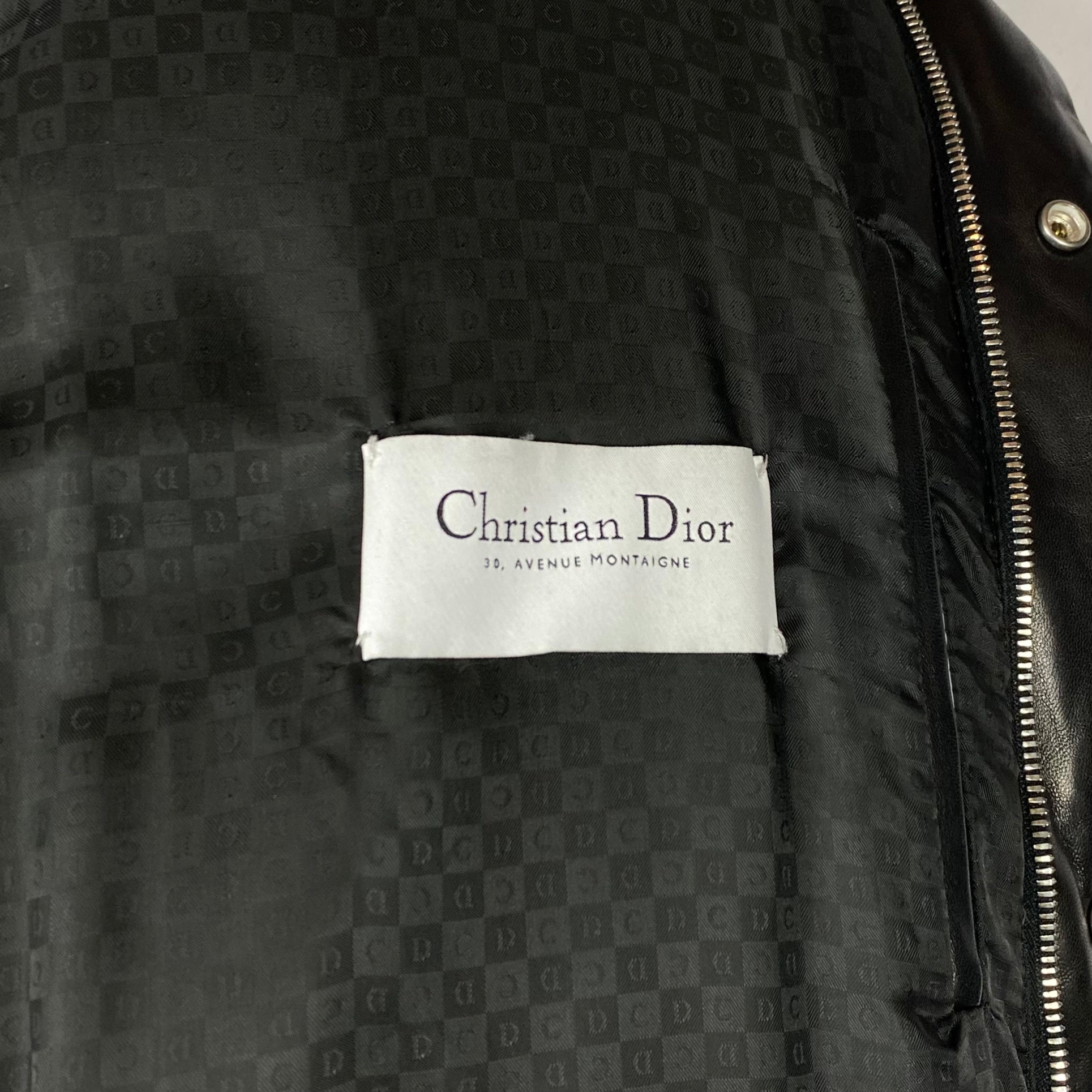 Doudoune en cuir Christian Dior