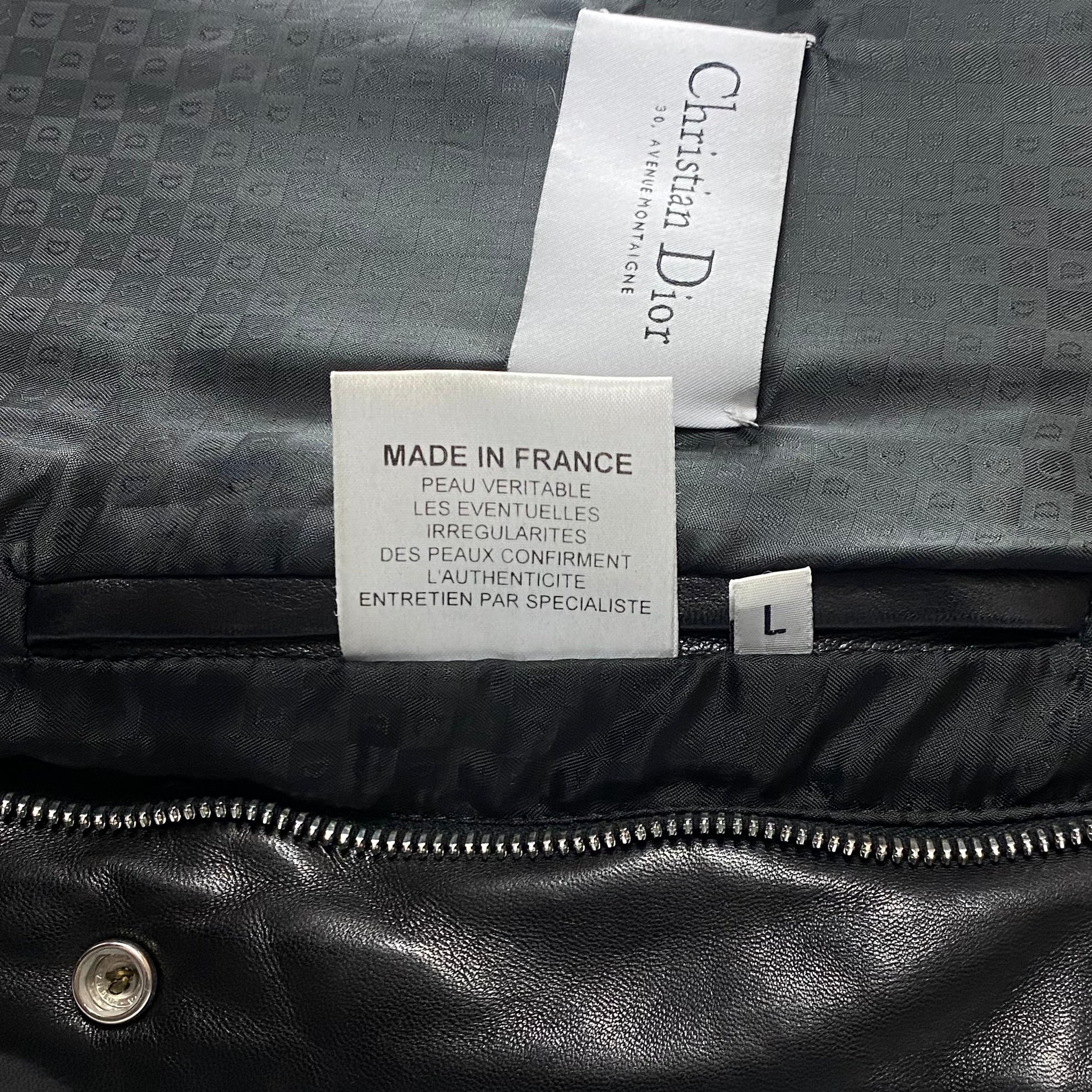 Doudoune en cuir Christian Dior