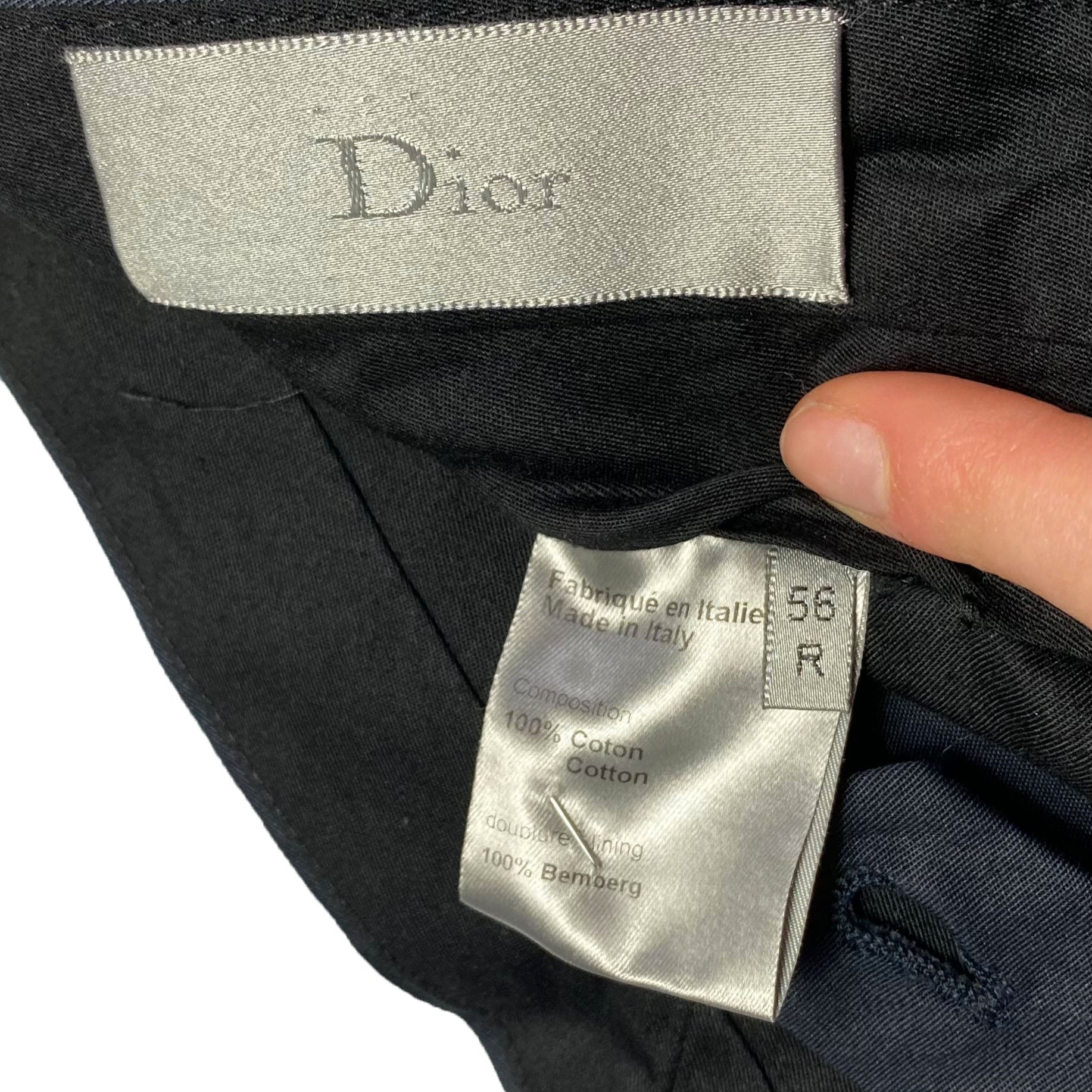 Costume en coton laqué Dior