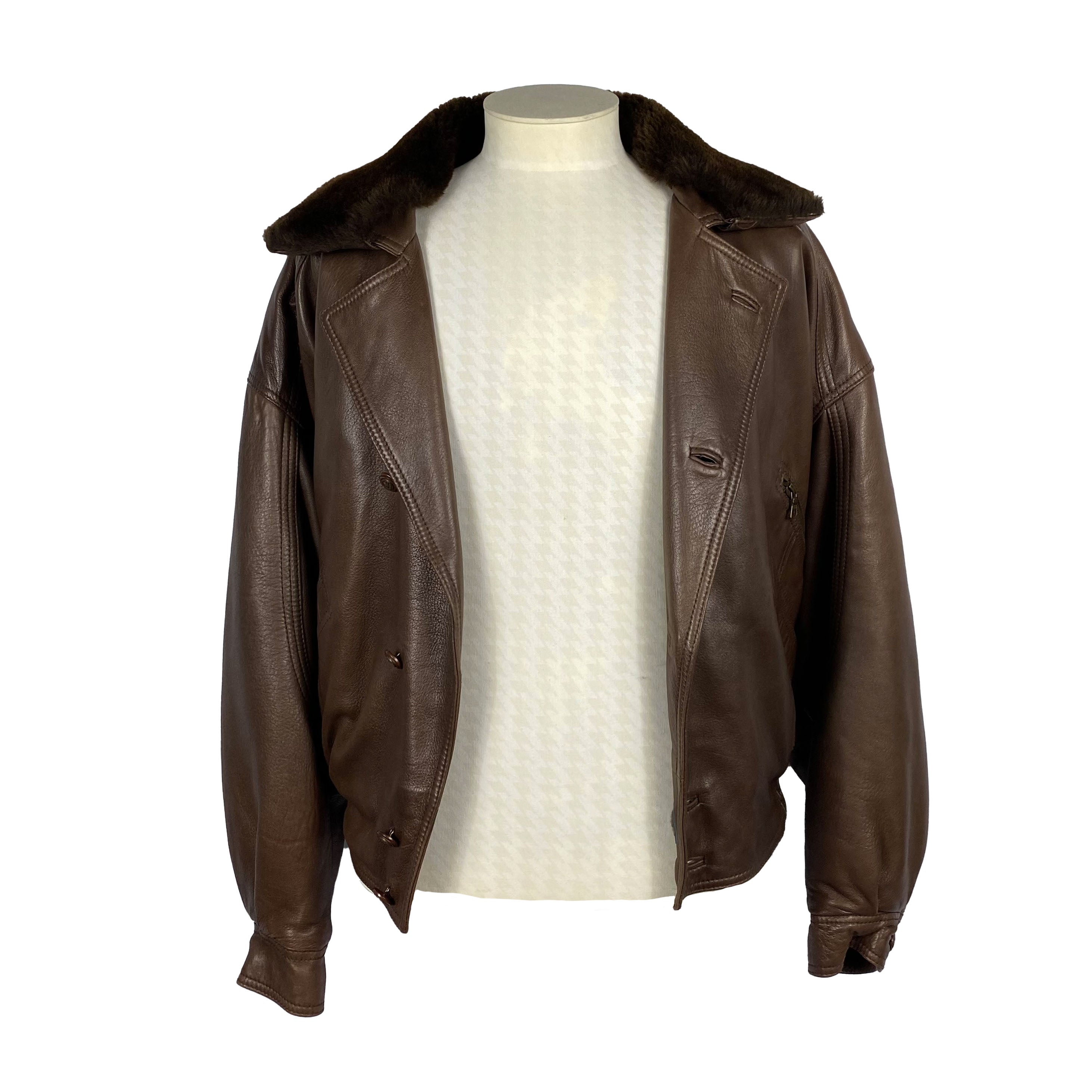 Bomber en cuir Franck Namani