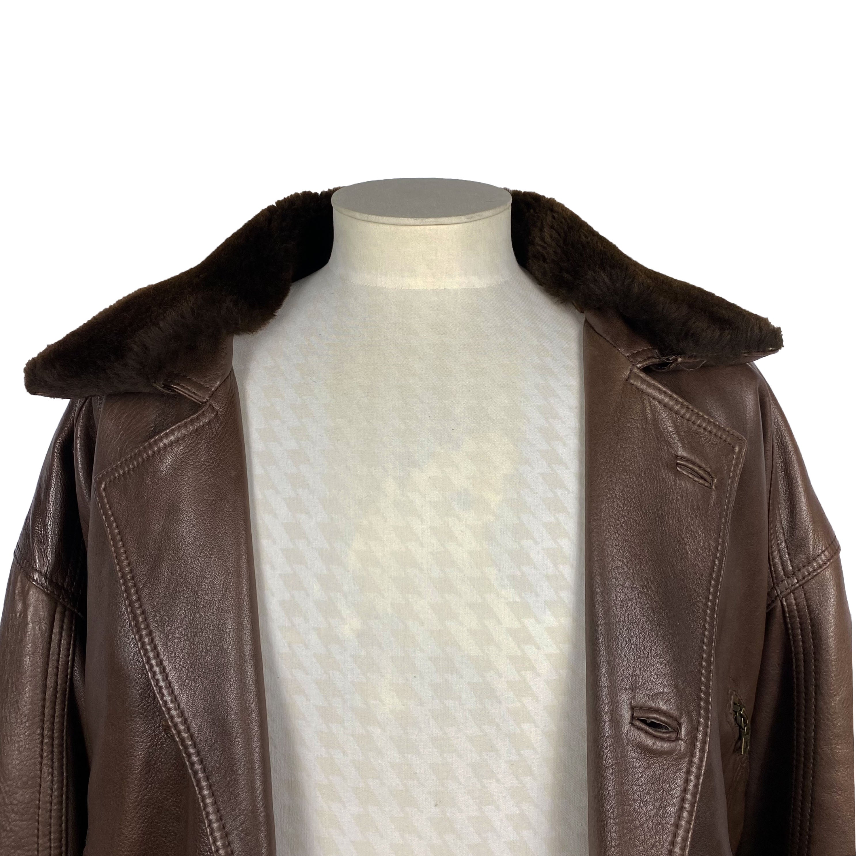 Bomber en cuir Franck Namani