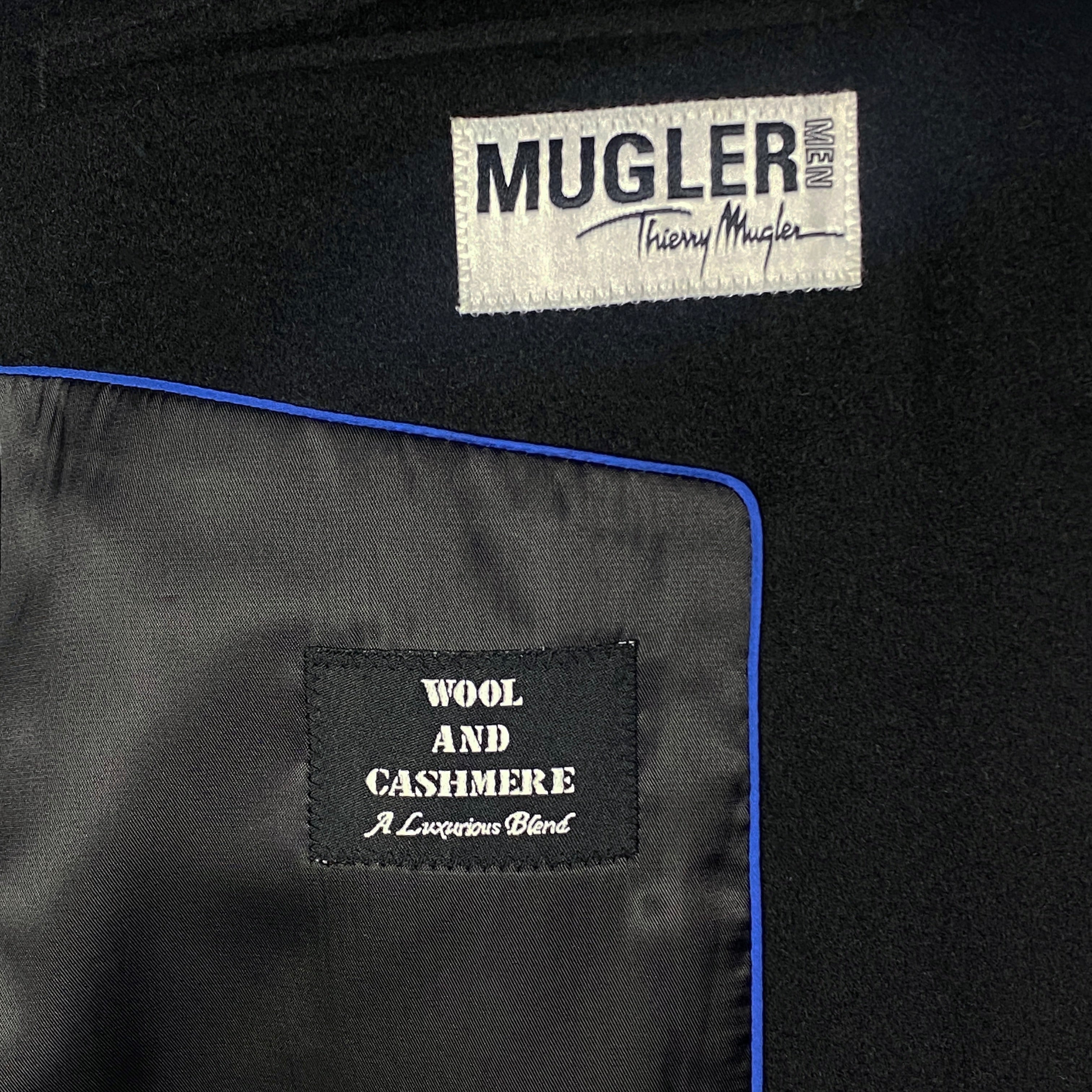 Mugler Men black coat