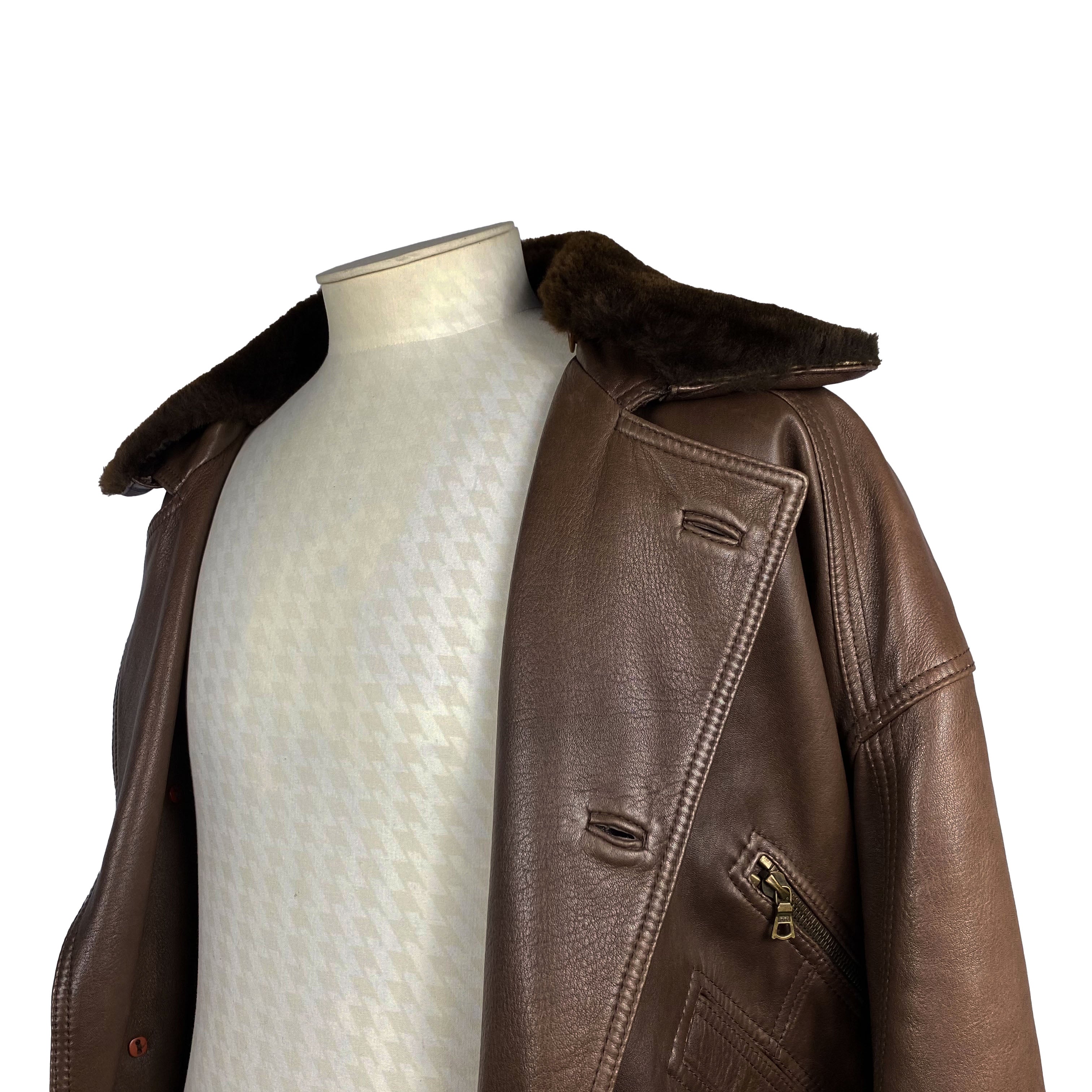 Bomber en cuir Franck Namani