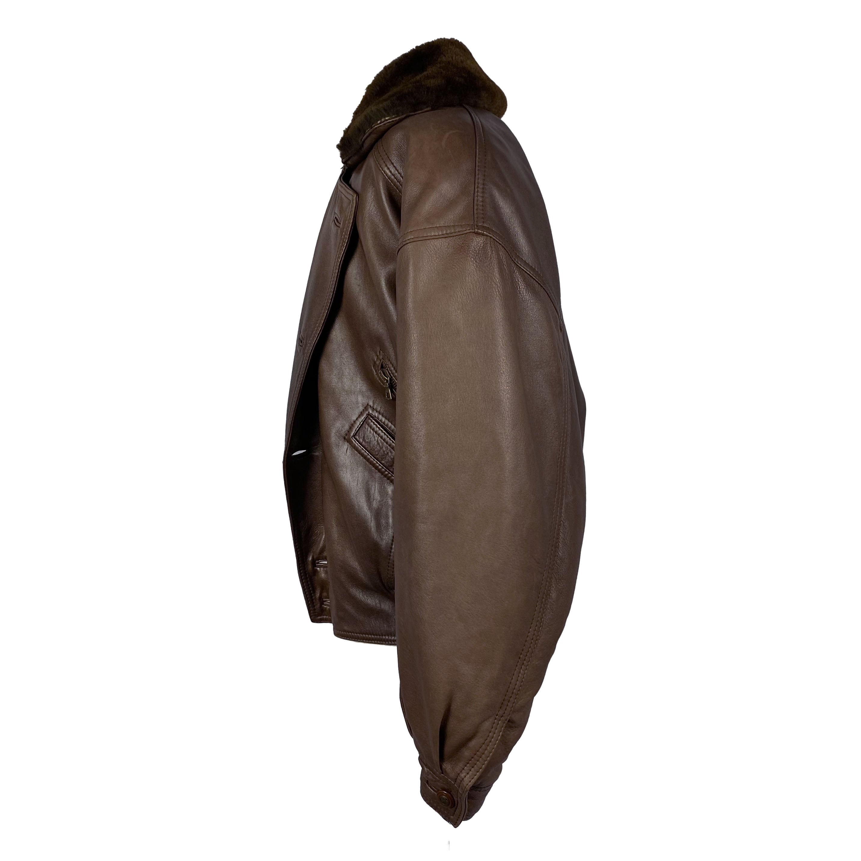 Bomber en cuir Franck Namani