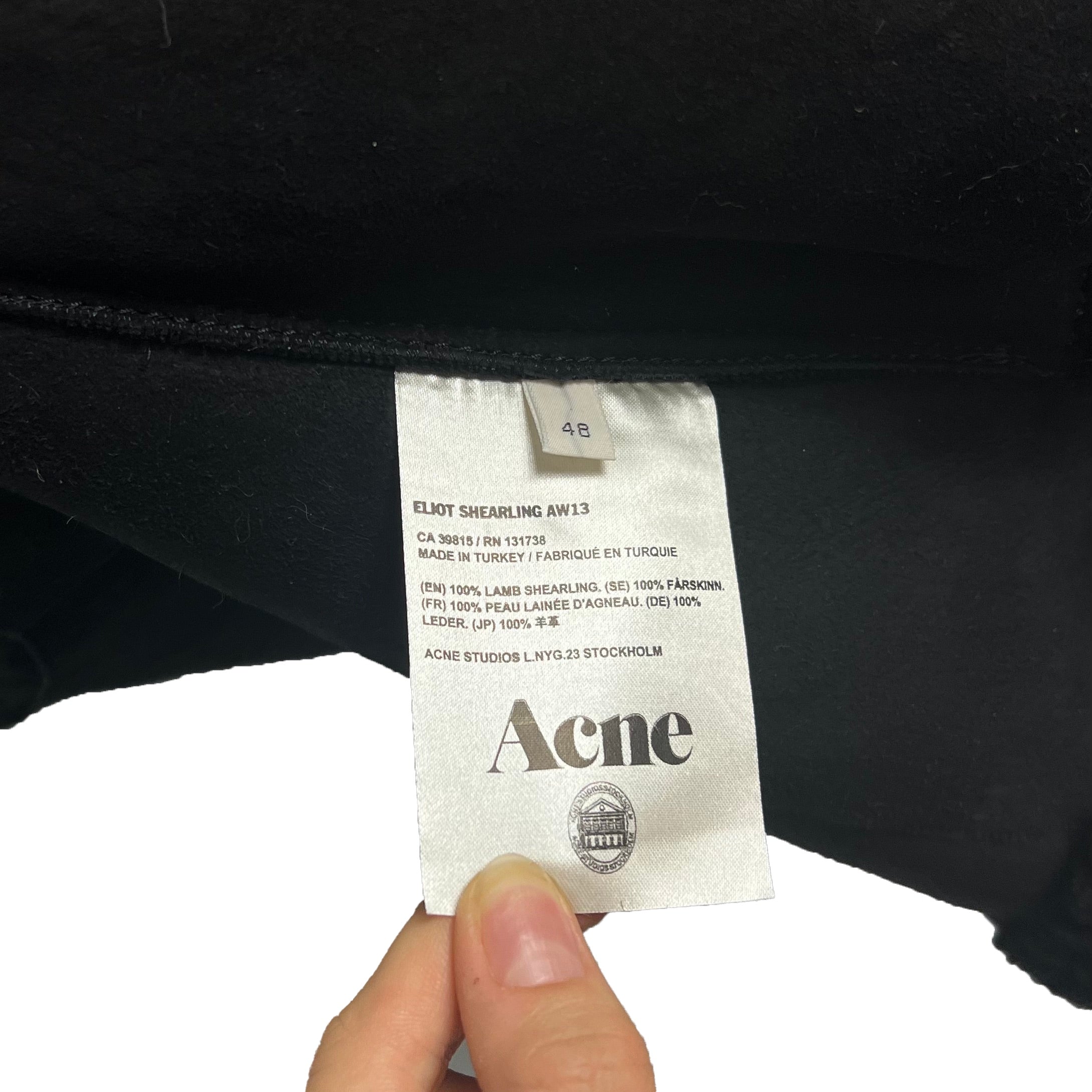 Gilet sans manche mouton retourné Acne Studios