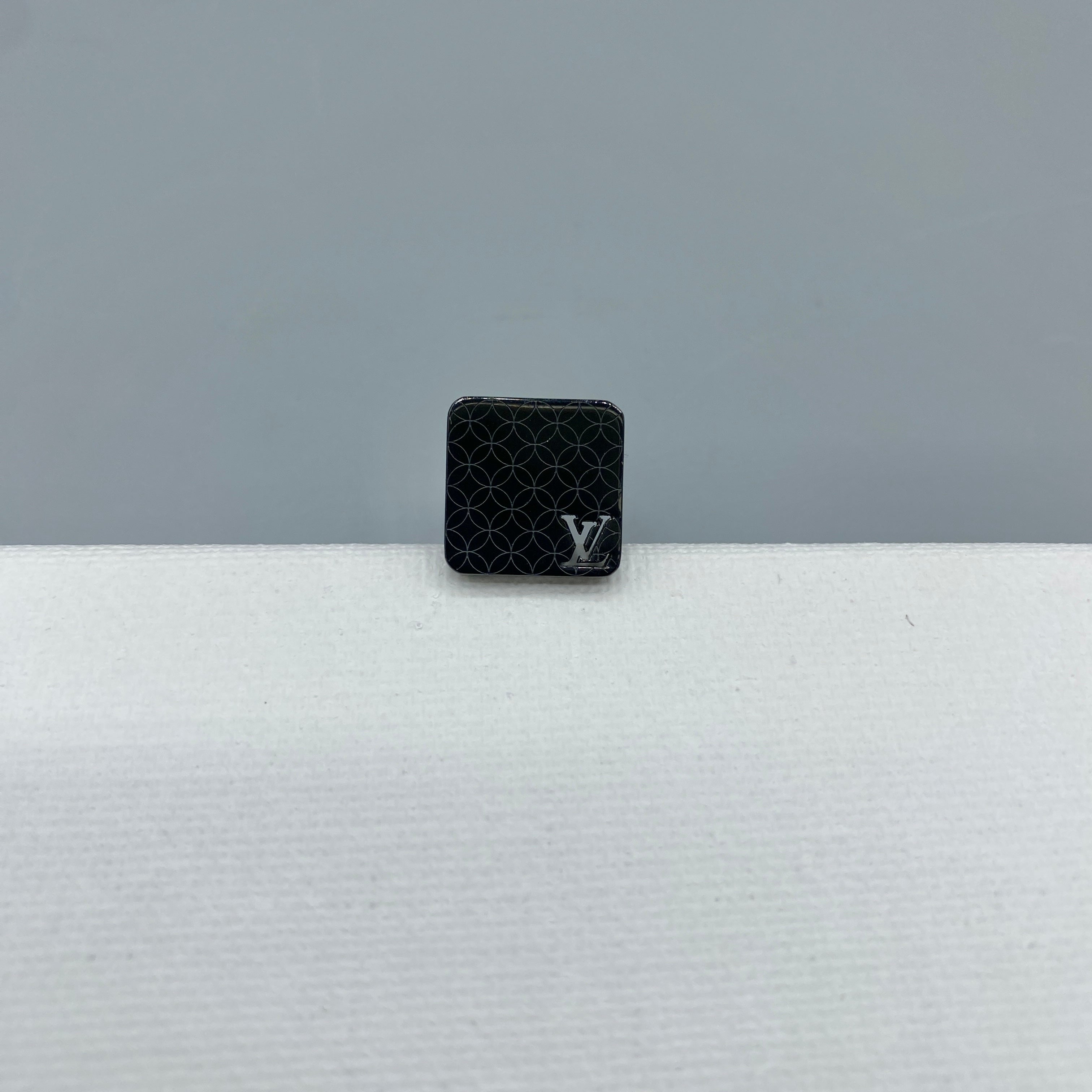 Boutons de manchette Louis Vuitton noirs