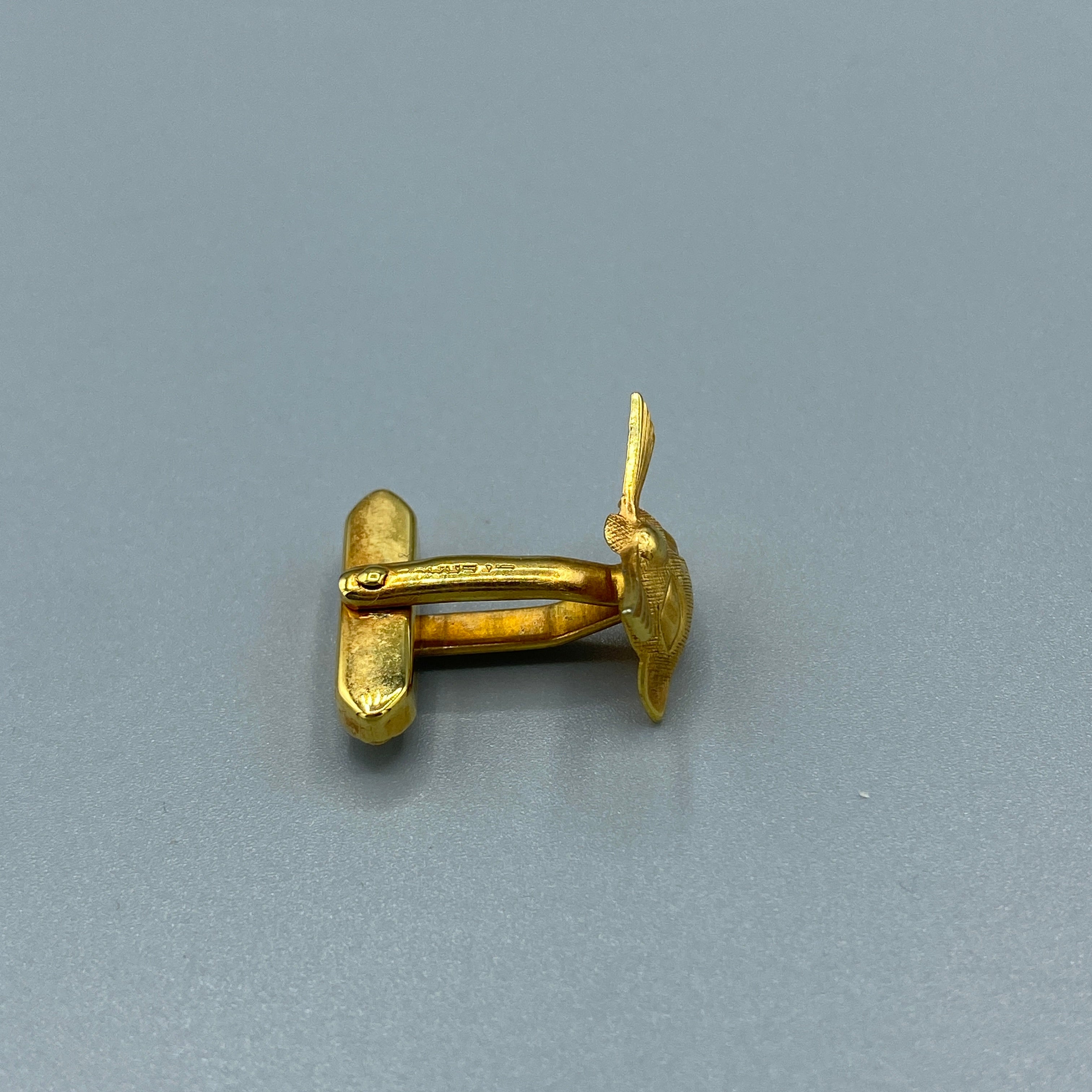 Boutons de manchette tête de chat