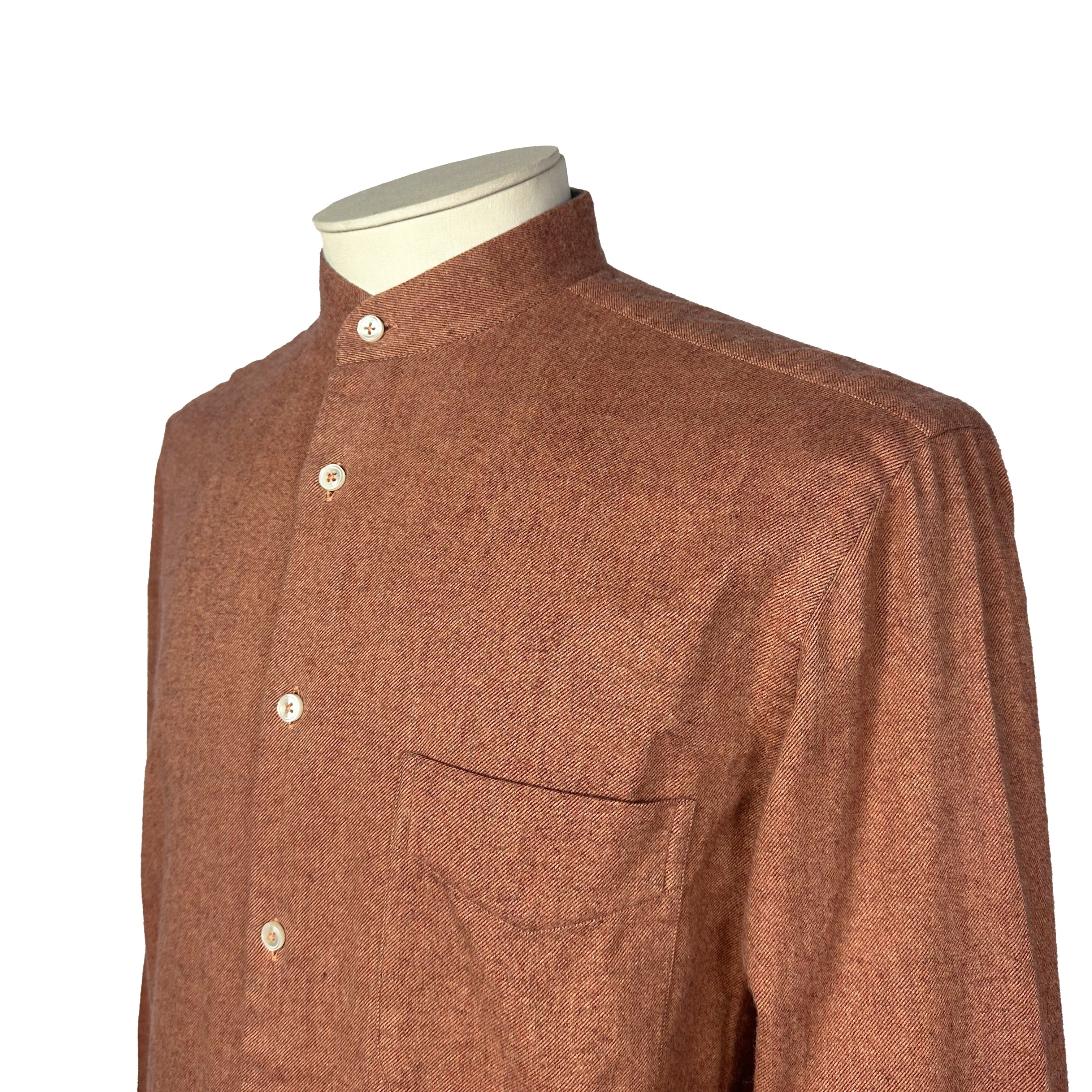 Chemise flanelle orange Harrisson