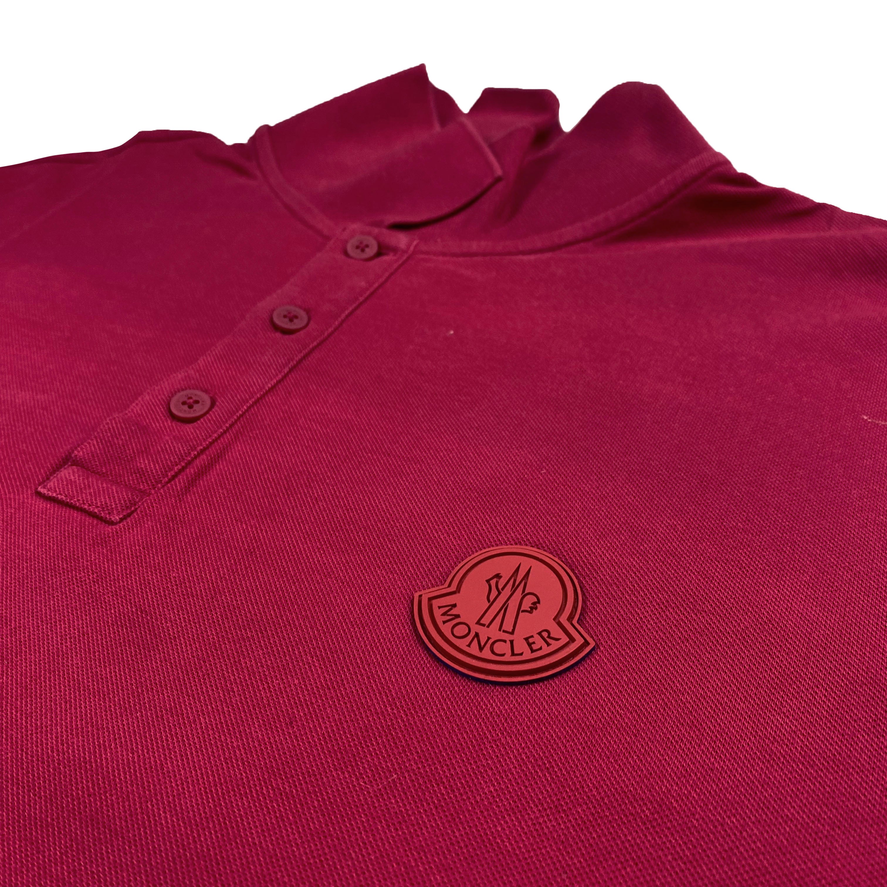 Polo framboise Moncler