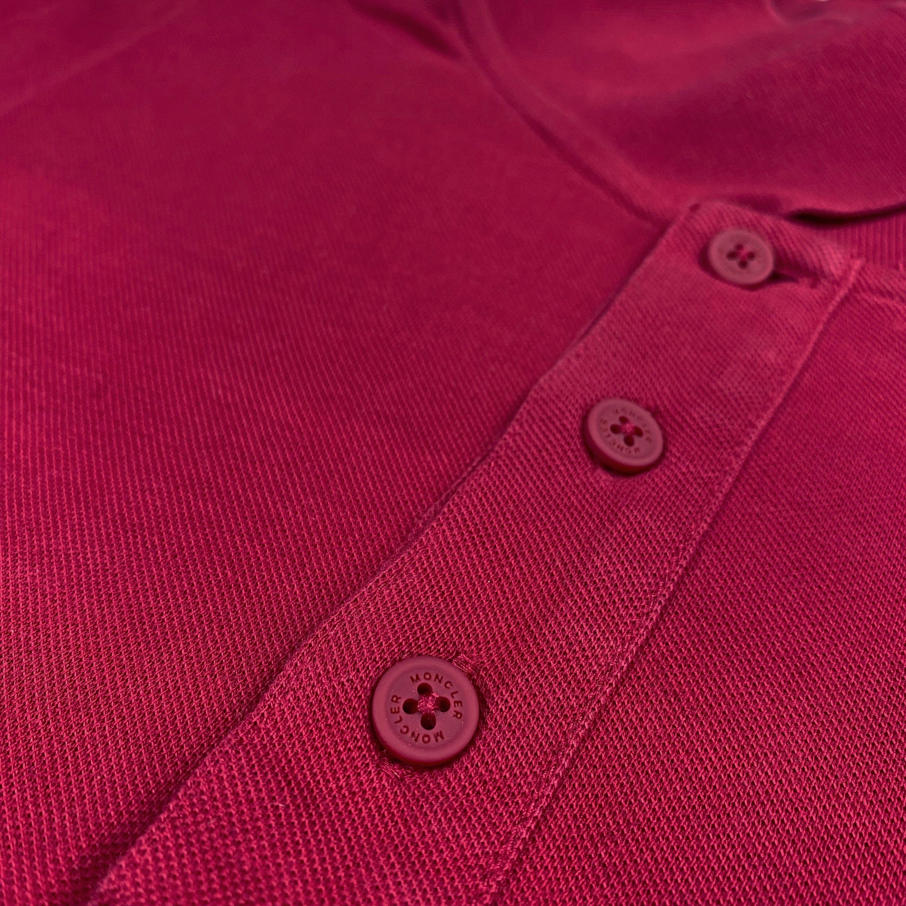 Polo framboise Moncler