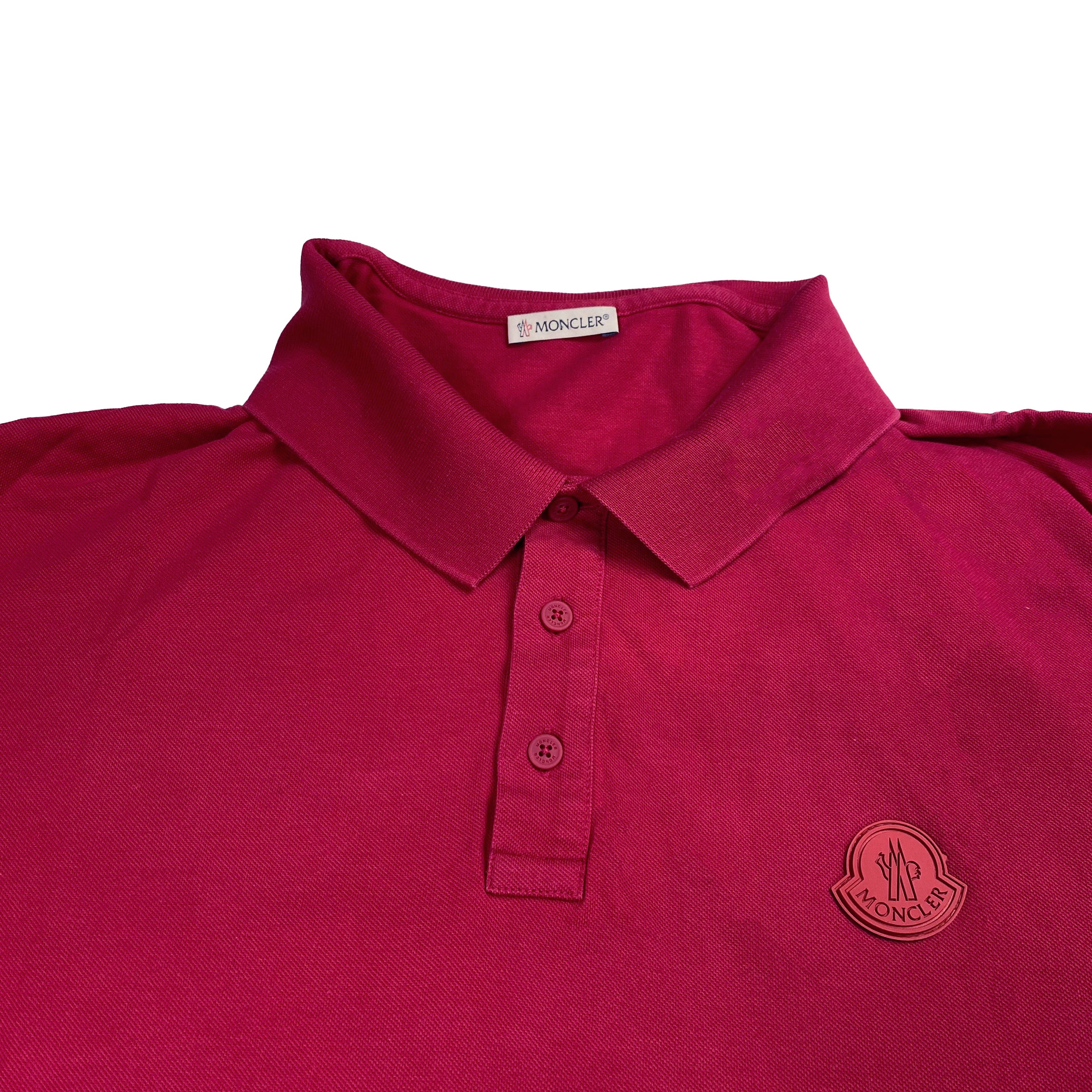 Polo framboise Moncler