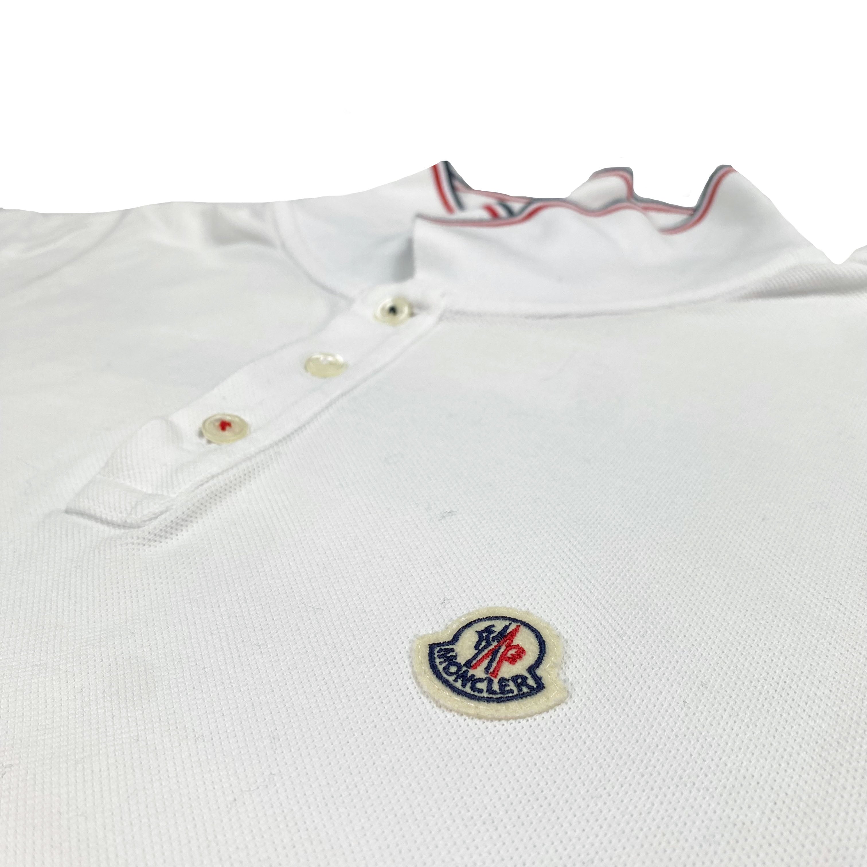 Polo blanc Moncler