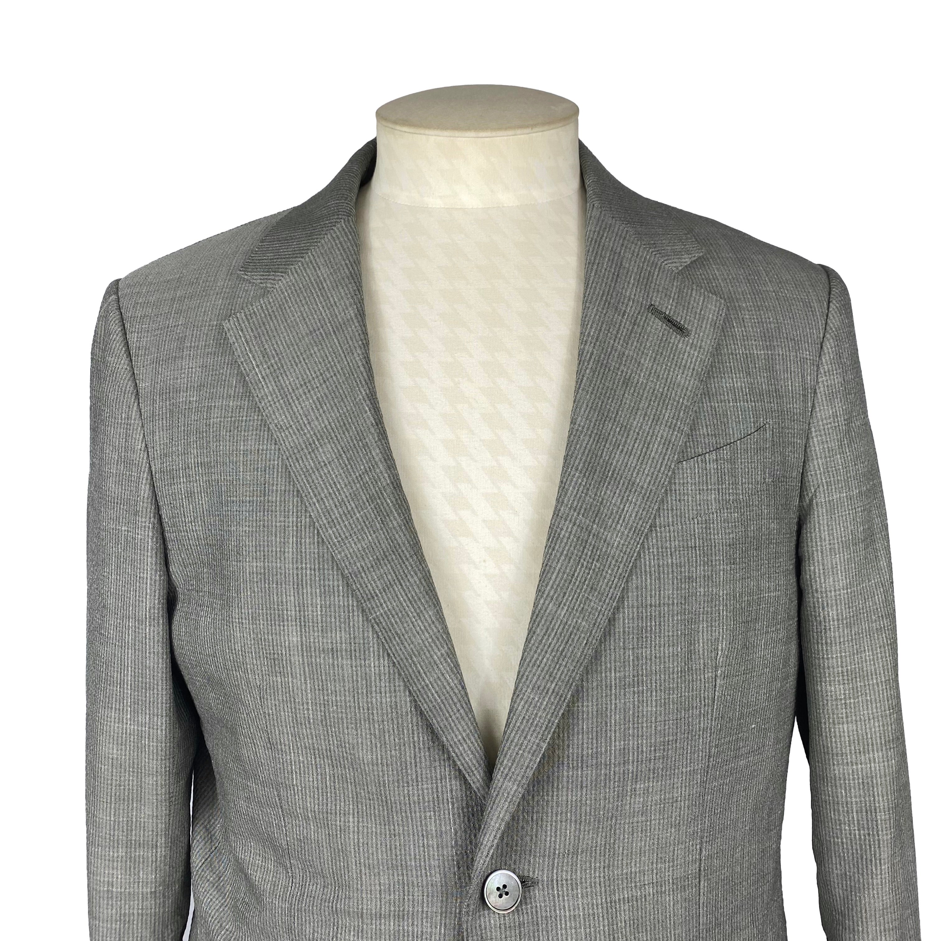 Veste grise seersucker Zegna