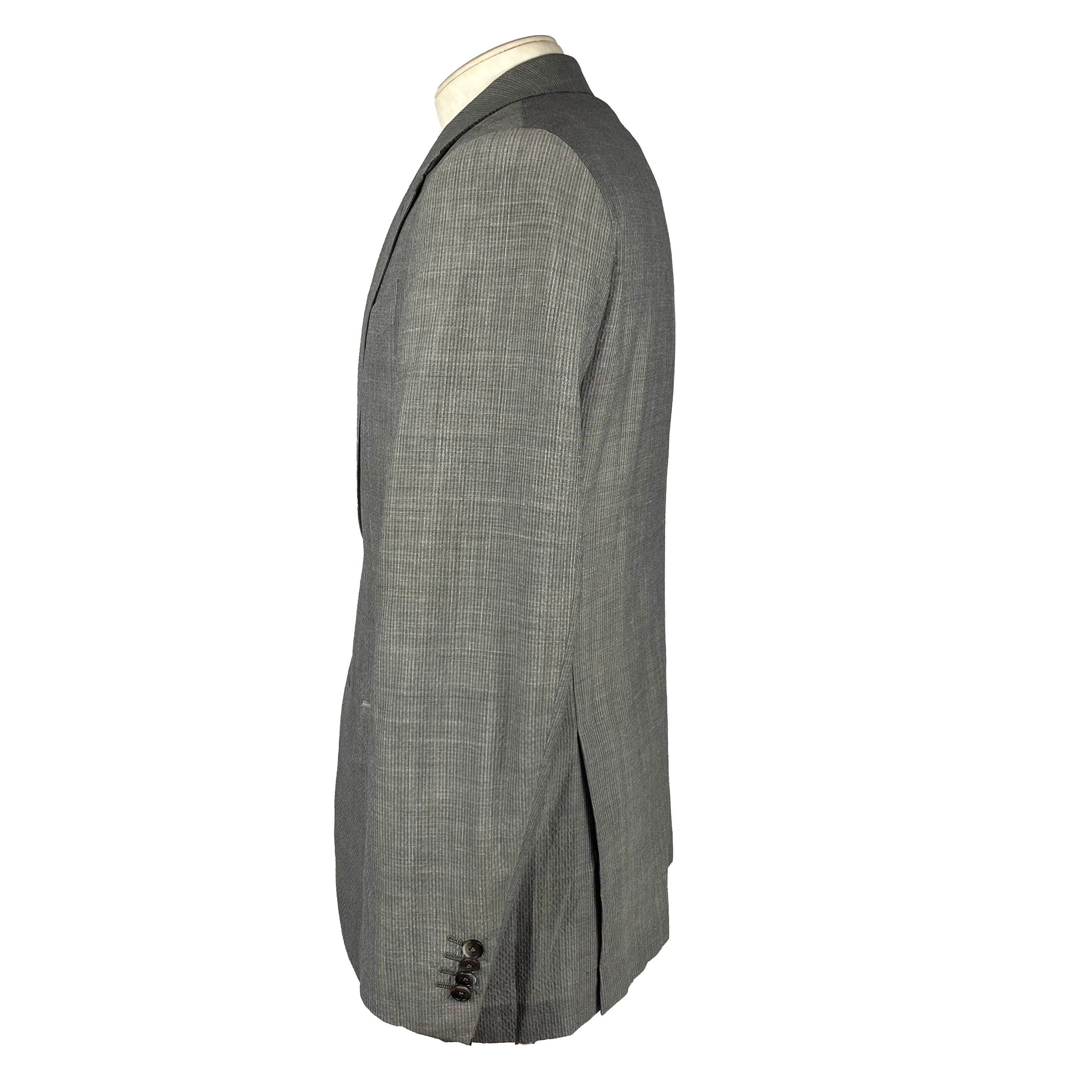 Veste grise seersucker Zegna