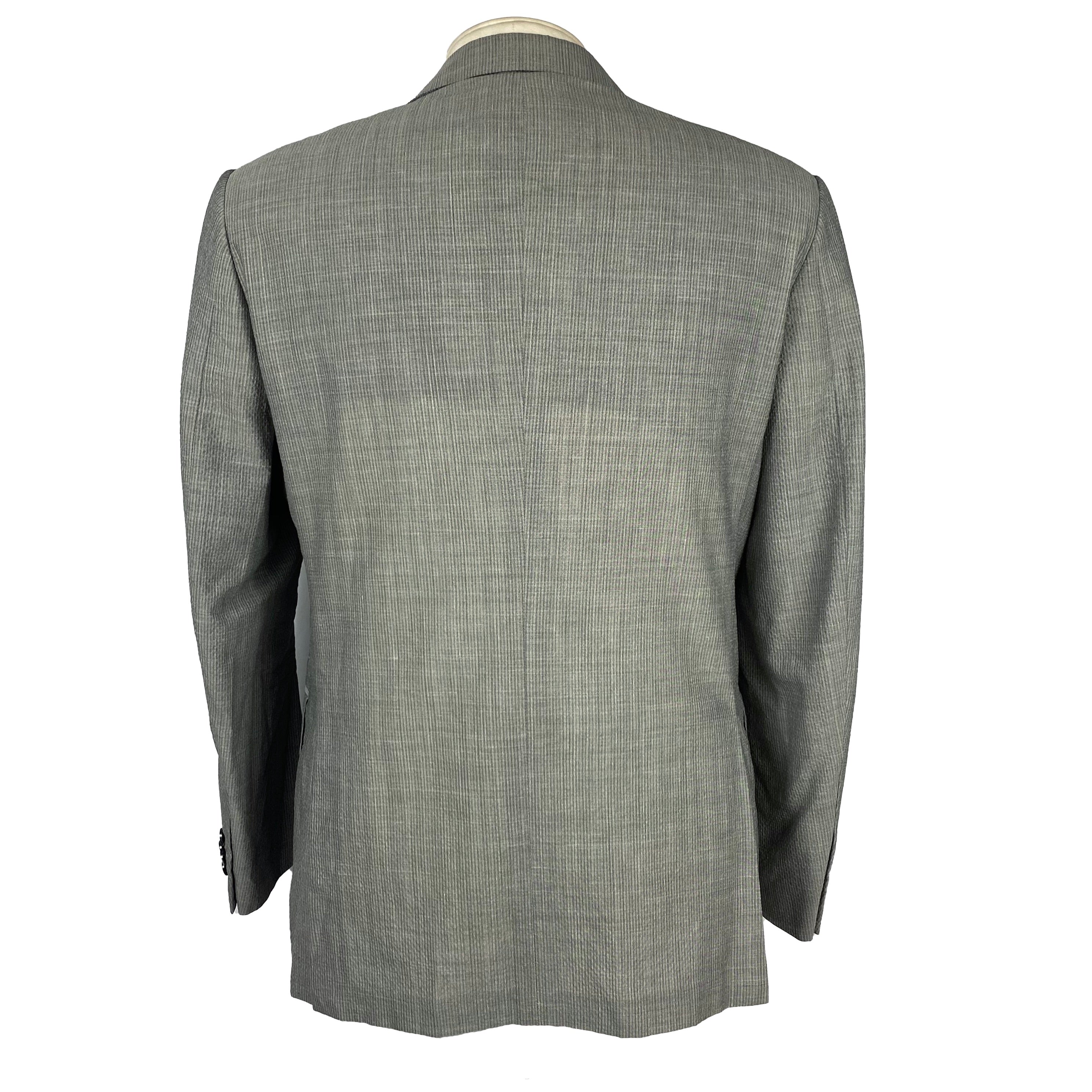 Veste grise seersucker Zegna
