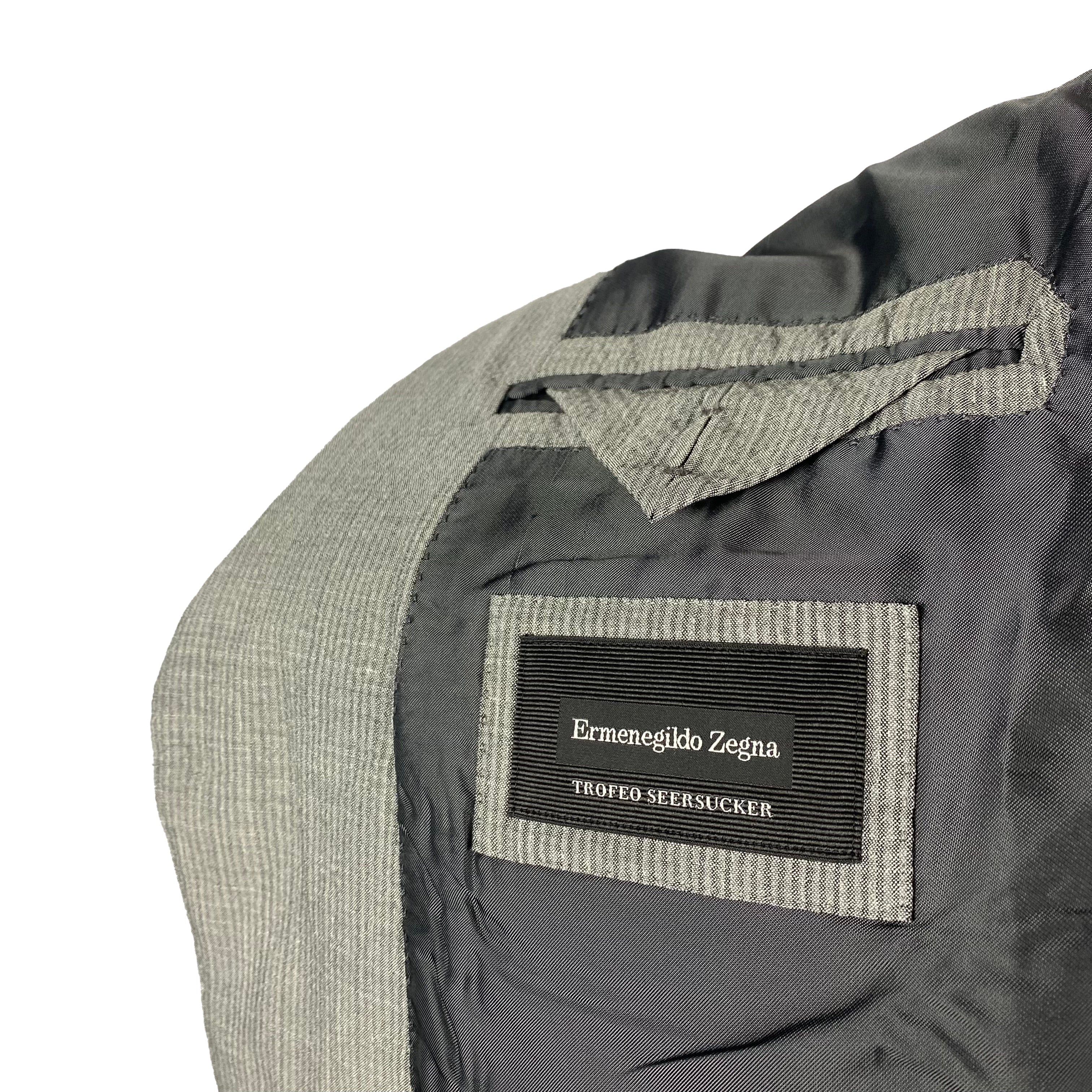 Veste grise seersucker Zegna