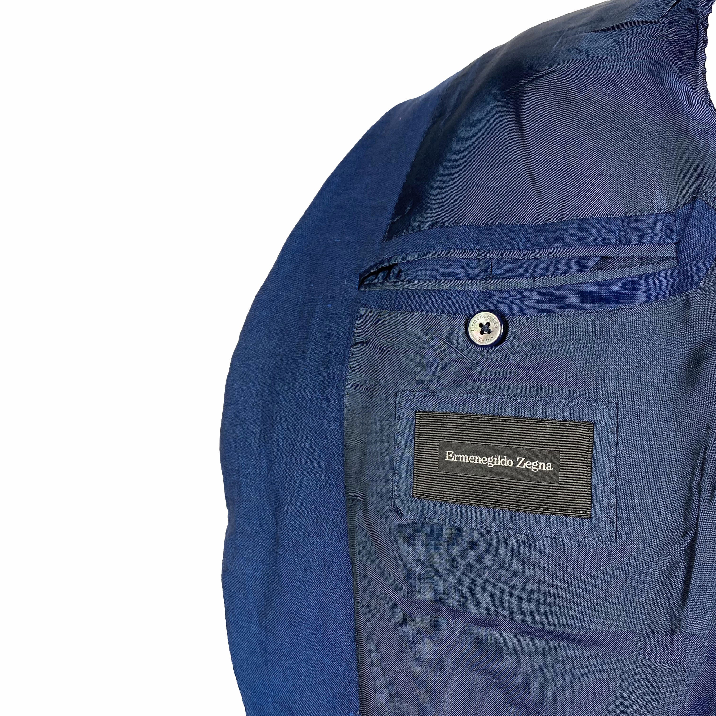 Blazer bleu Ermenegildo Zegna