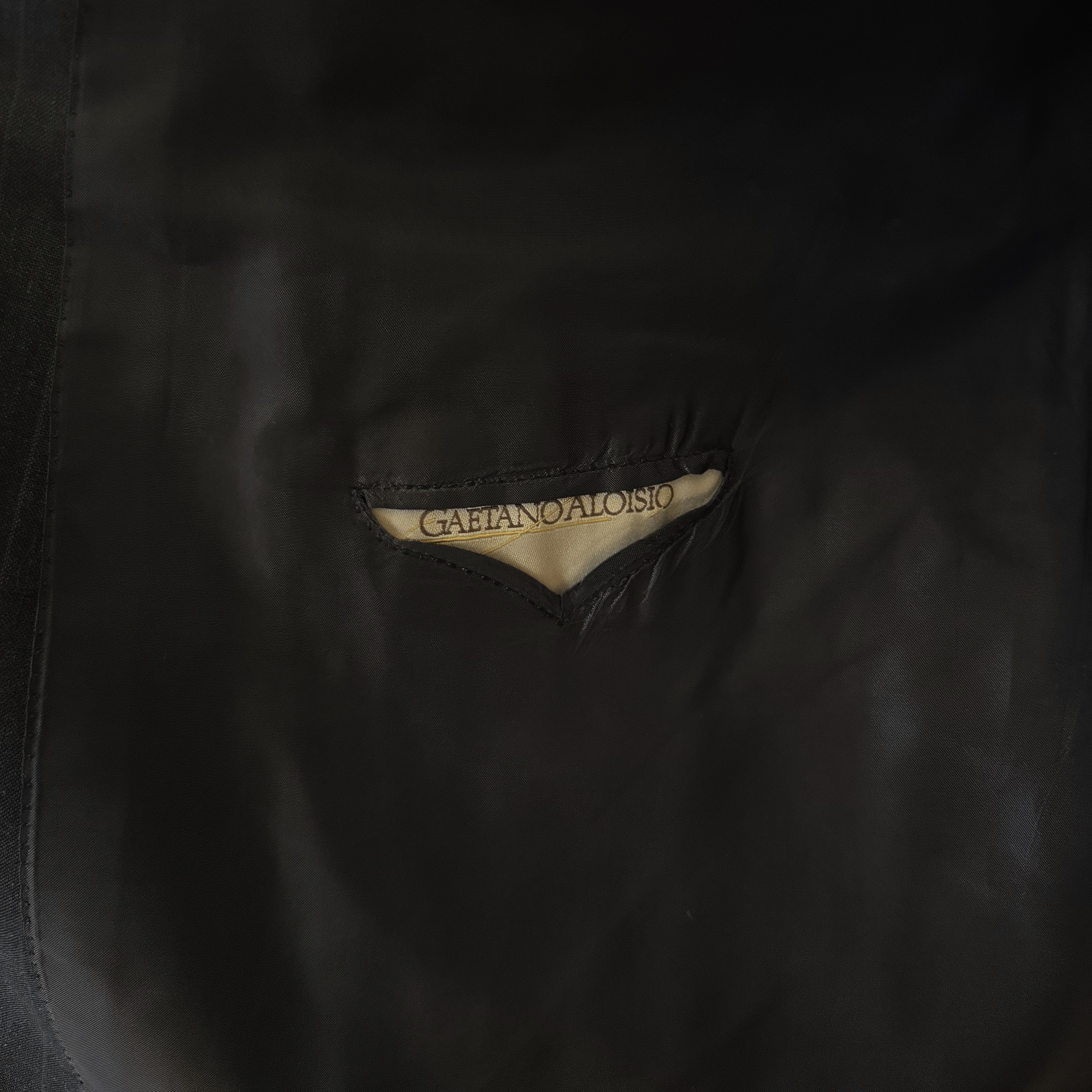 Veste rayée anthracite Gaetano Aloisio