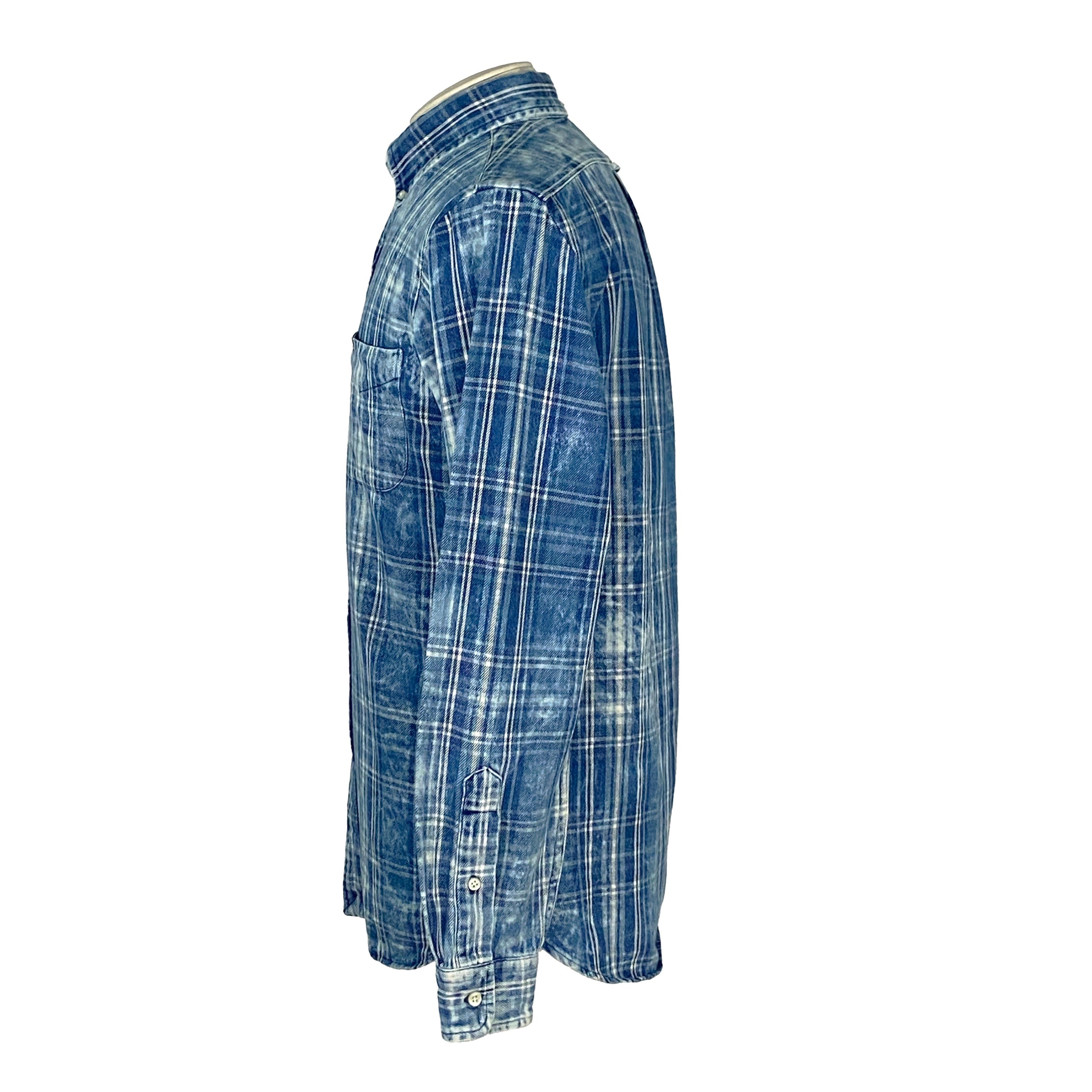 Chemise bleu à carreaux Ralph Lauren
