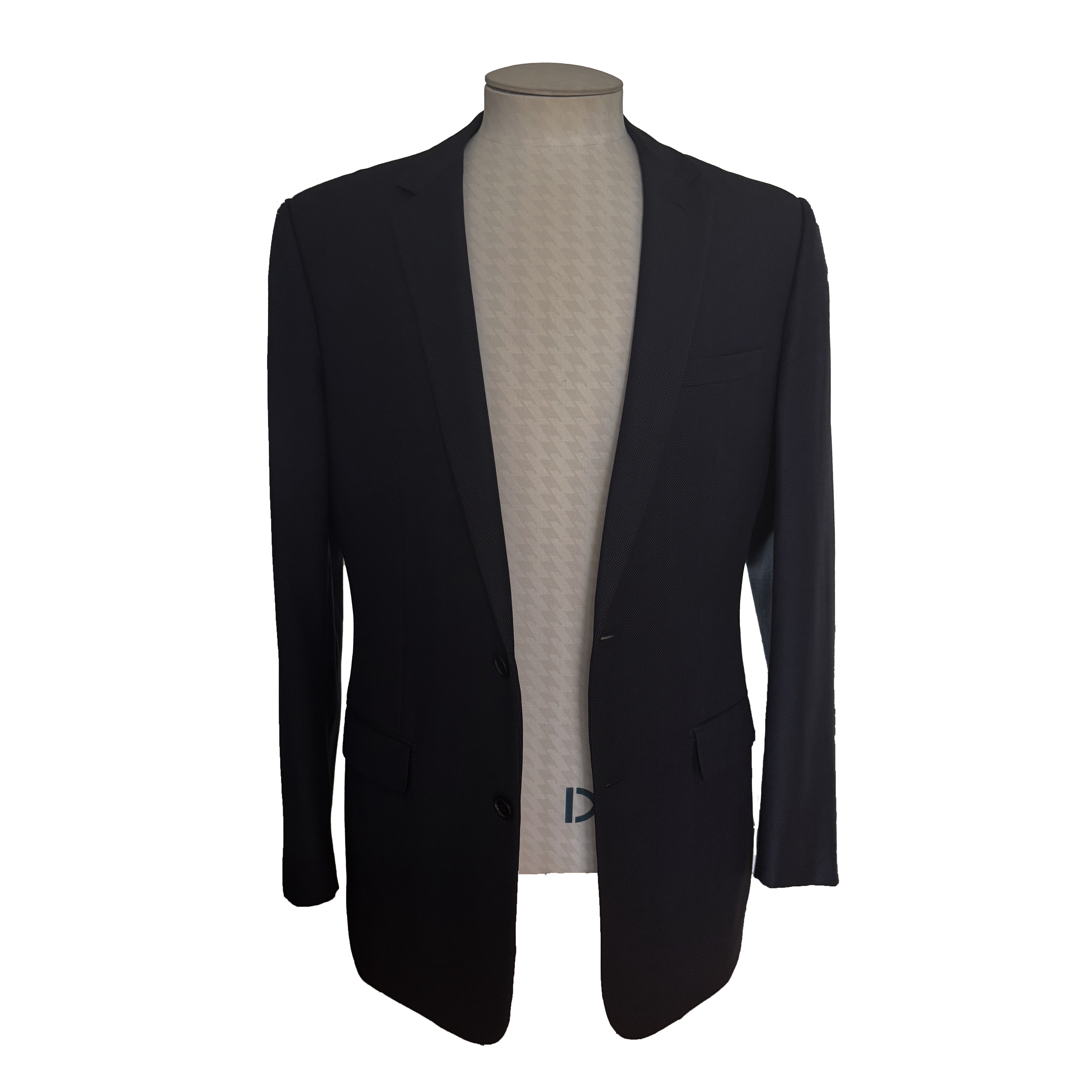 Costume Dior bleu marine à tissu texturé