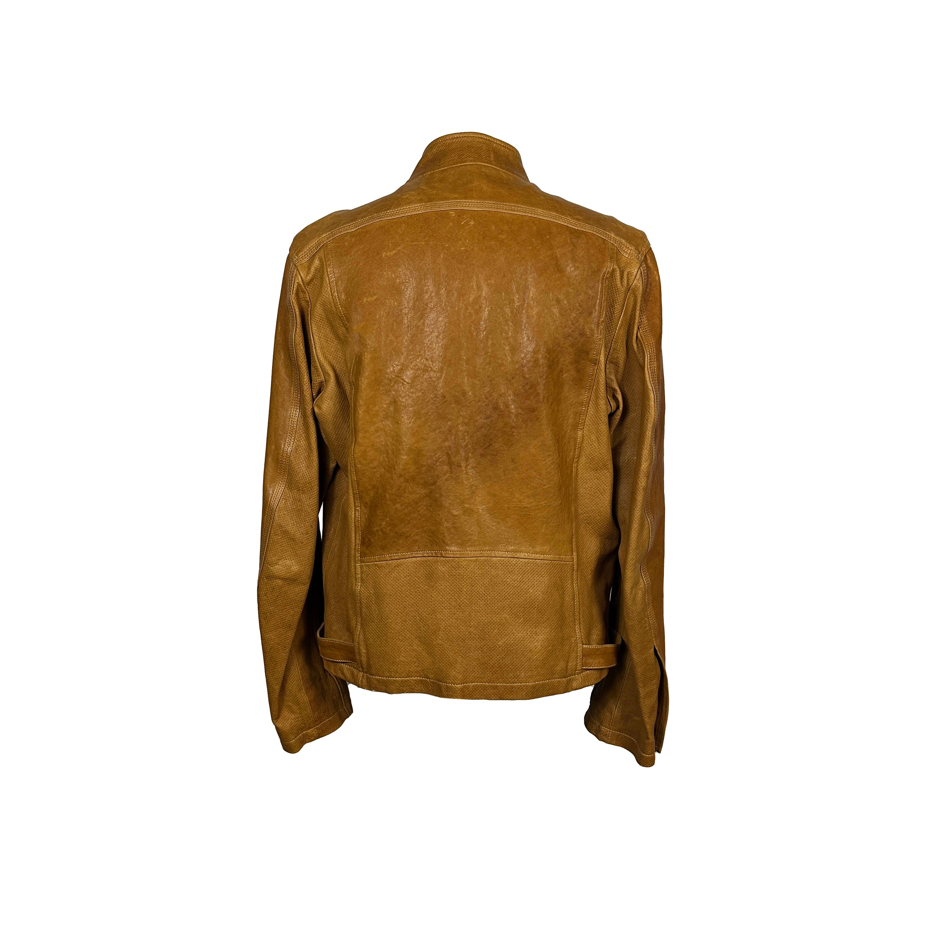 Blouson en cuir camel Kenzo