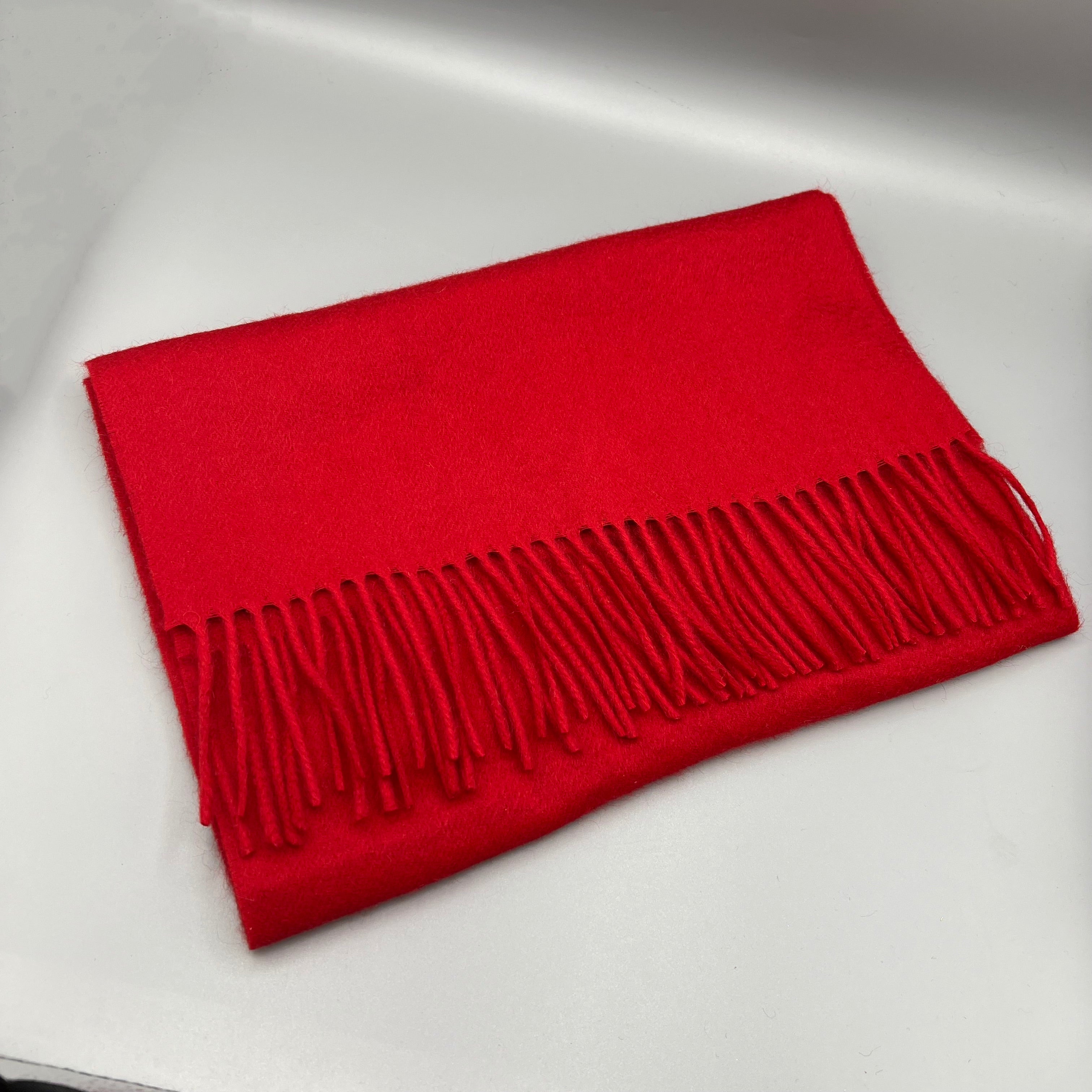 Écharpe en cachemire rouge