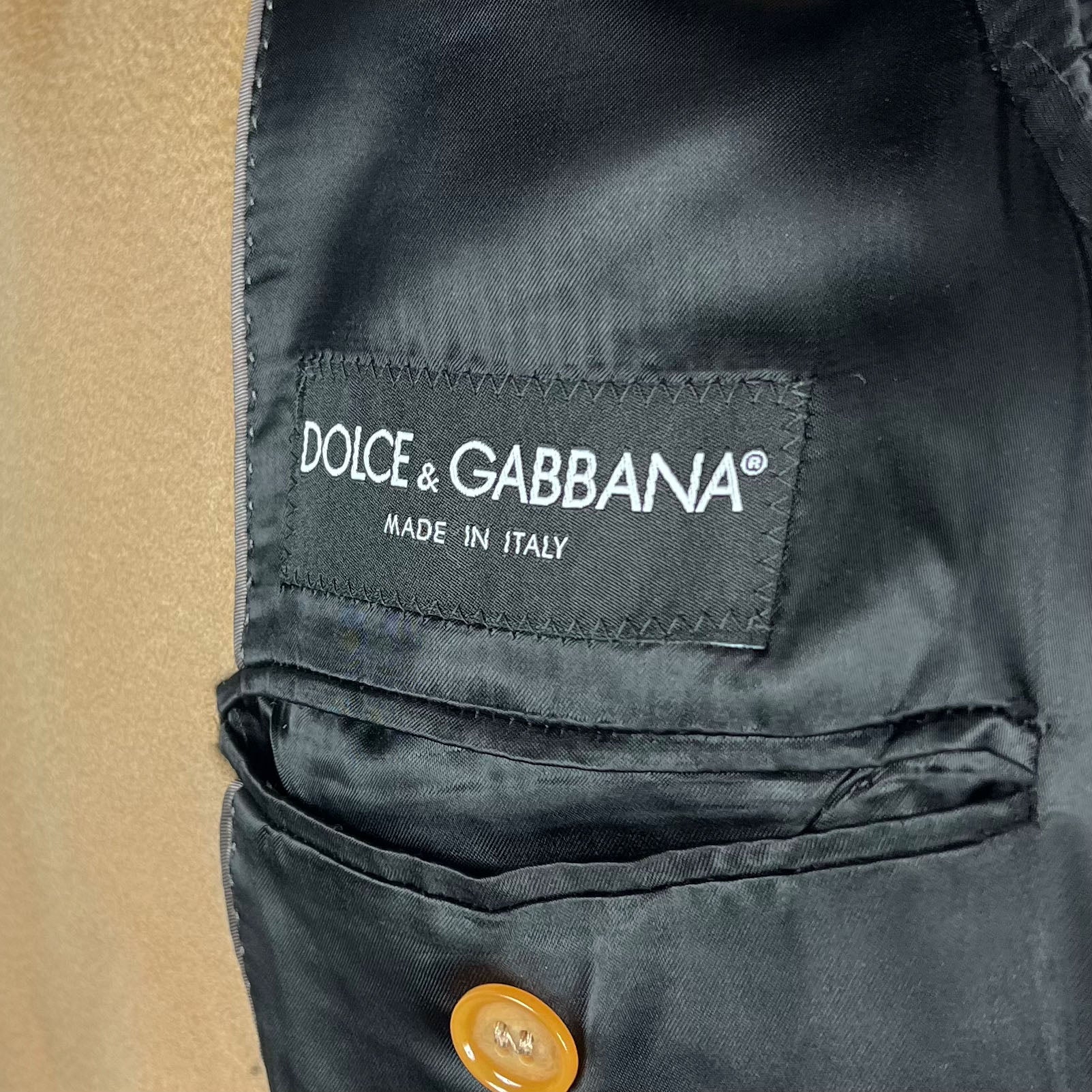 Manteau cachemire camel Dolce&Gabbana