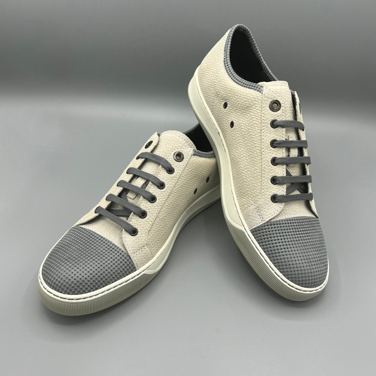 Basket beige et grise Lanvin - Le Beau Gustave