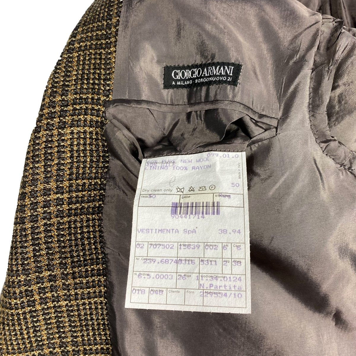 Blazer en tweed Giorgio Armani - Le Beau Gustave
