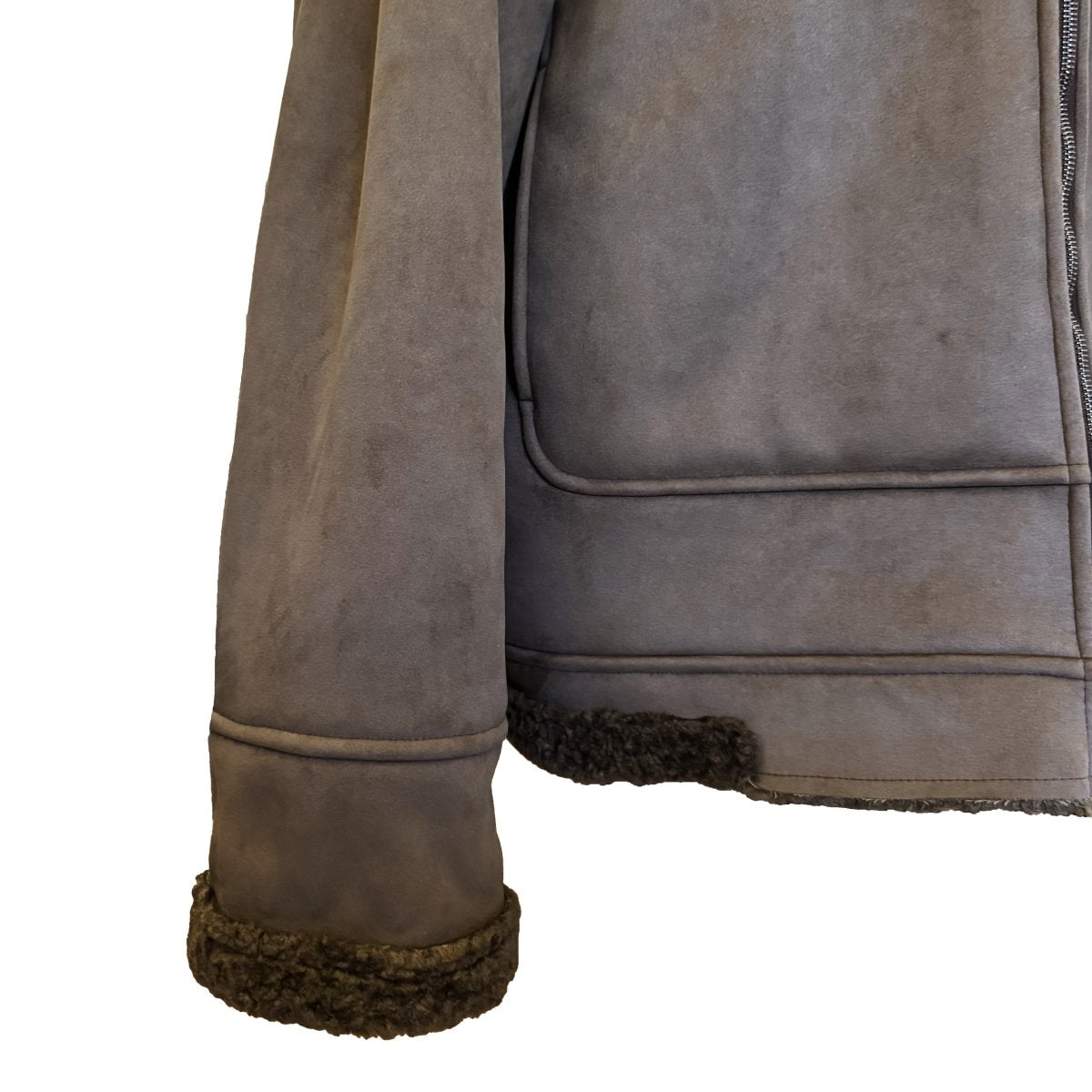 Blouson Herno marron effet peau retournée - Le Beau Gustave