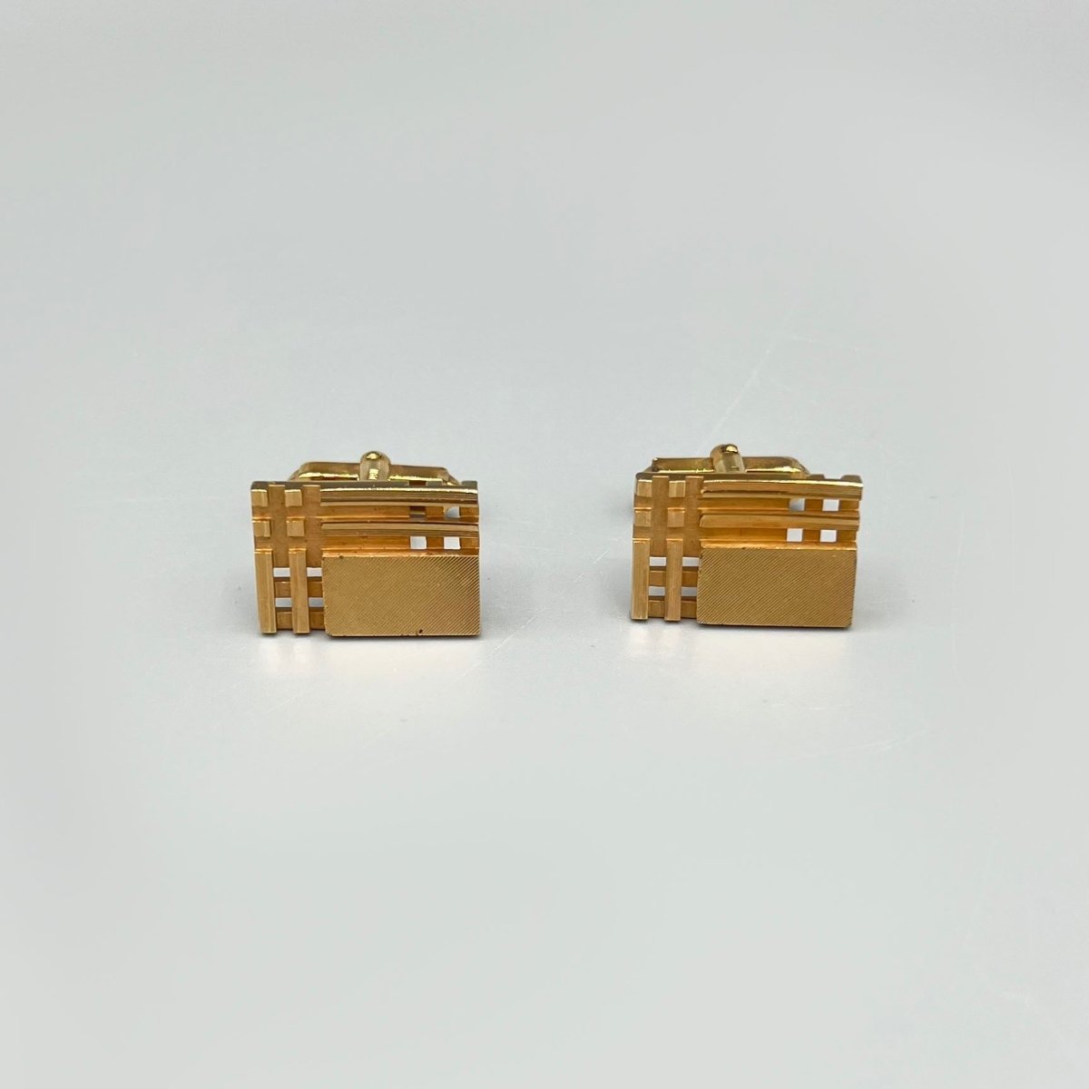 Boutons de manchette dorés Pierre Balmain - Le Beau Gustave