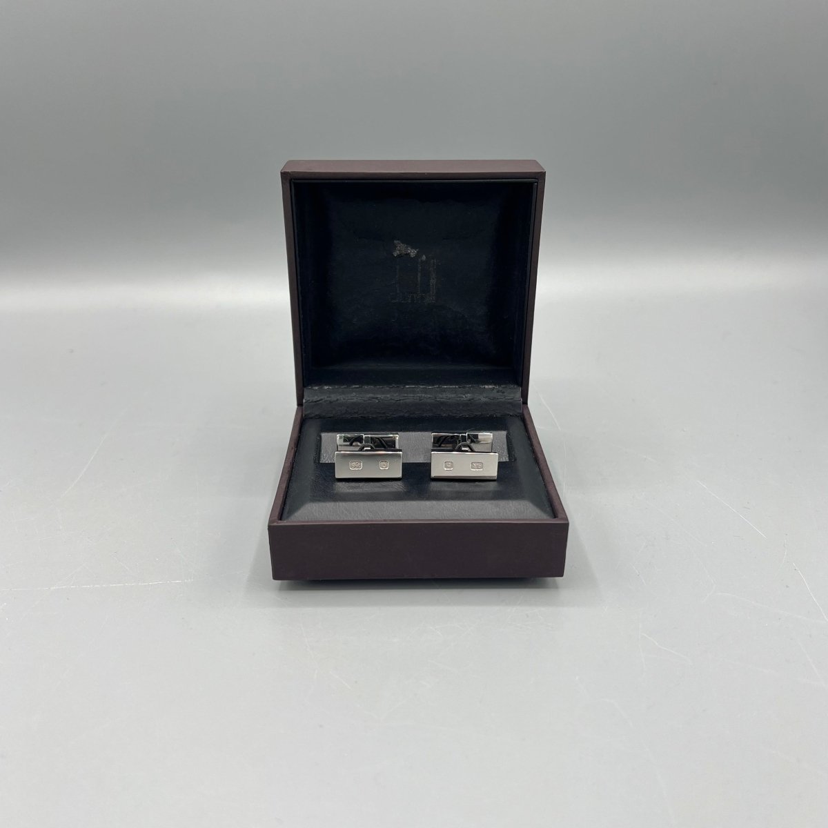 Boutons de manchette Dunhill en argent - Le Beau Gustave