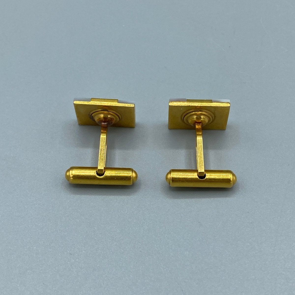 Boutons de manchette Murat vintage en nacre - Le Beau Gustave