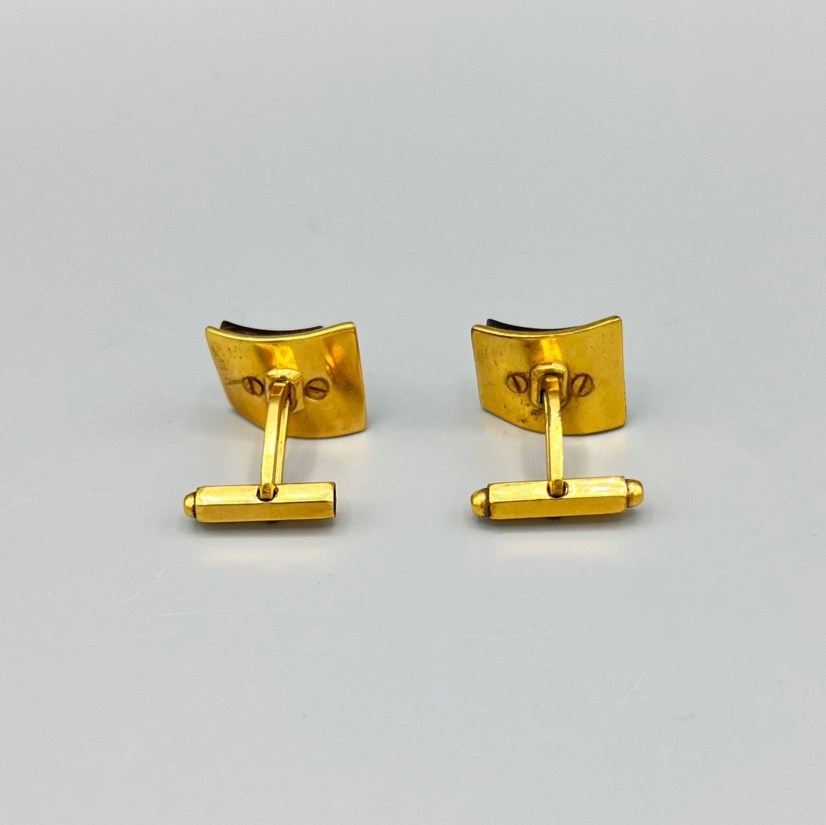 Boutons de manchette vintage avec nacre - Le Beau Gustave