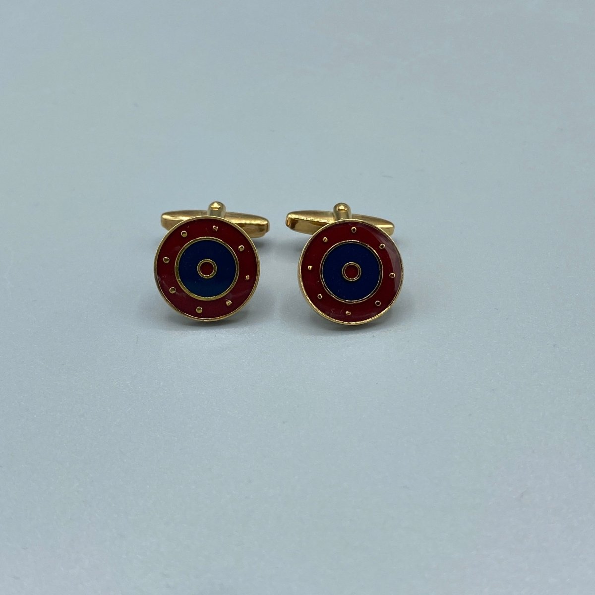 Boutons de manchette vintage cocardes dorées - Le Beau Gustave
