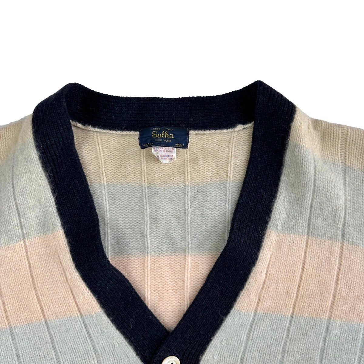 Cardigan vintage Sulka en cachemire - Le Beau Gustave