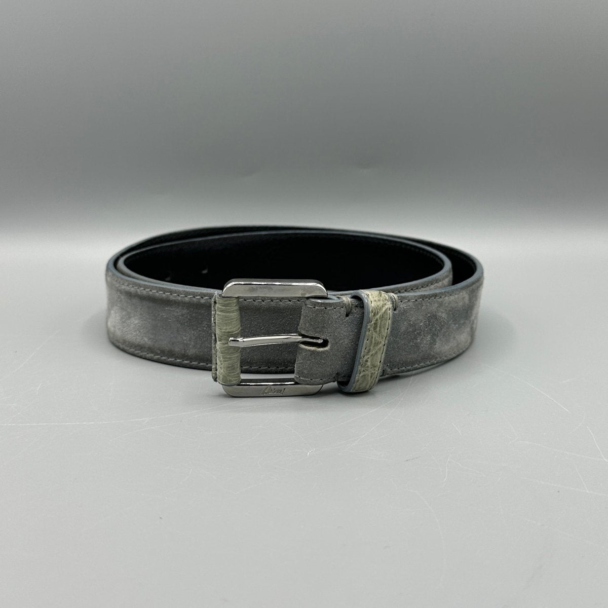 Ceinture gris Brioni - Le Beau Gustave