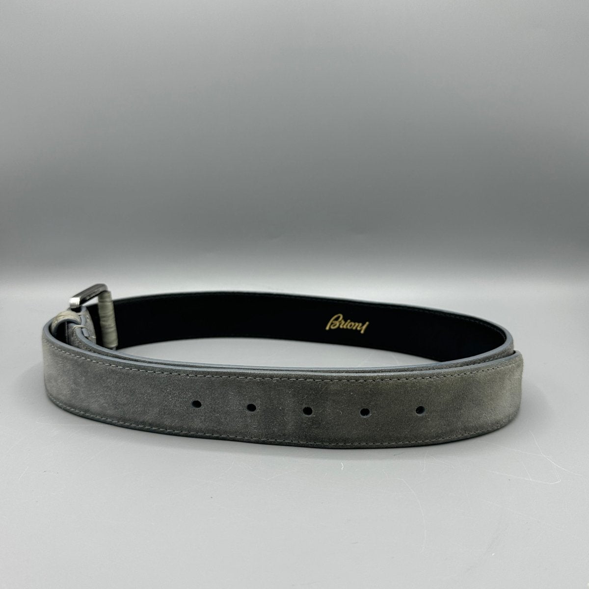 Ceinture gris Brioni - Le Beau Gustave