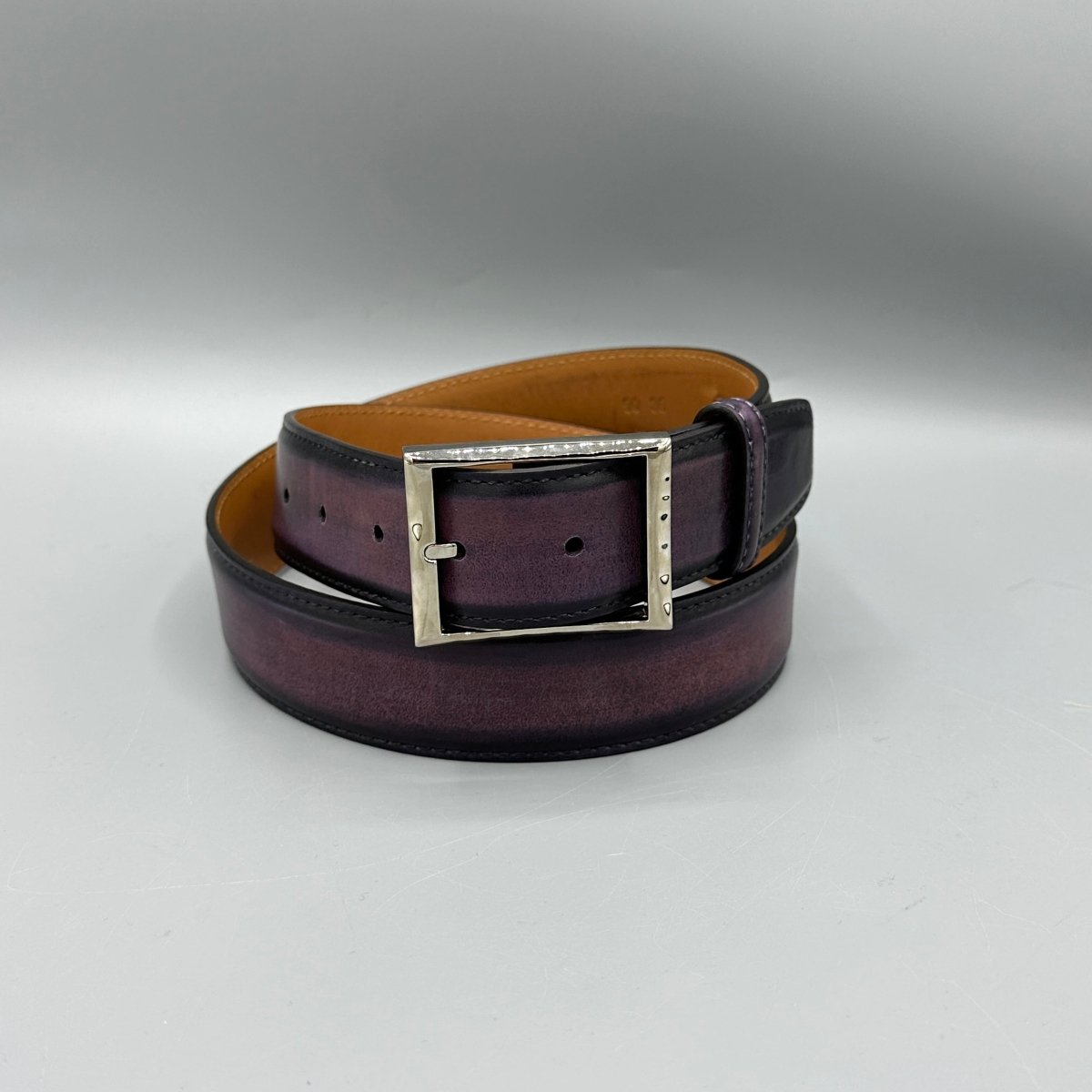 Ceinture violette Berluti - Le Beau Gustave