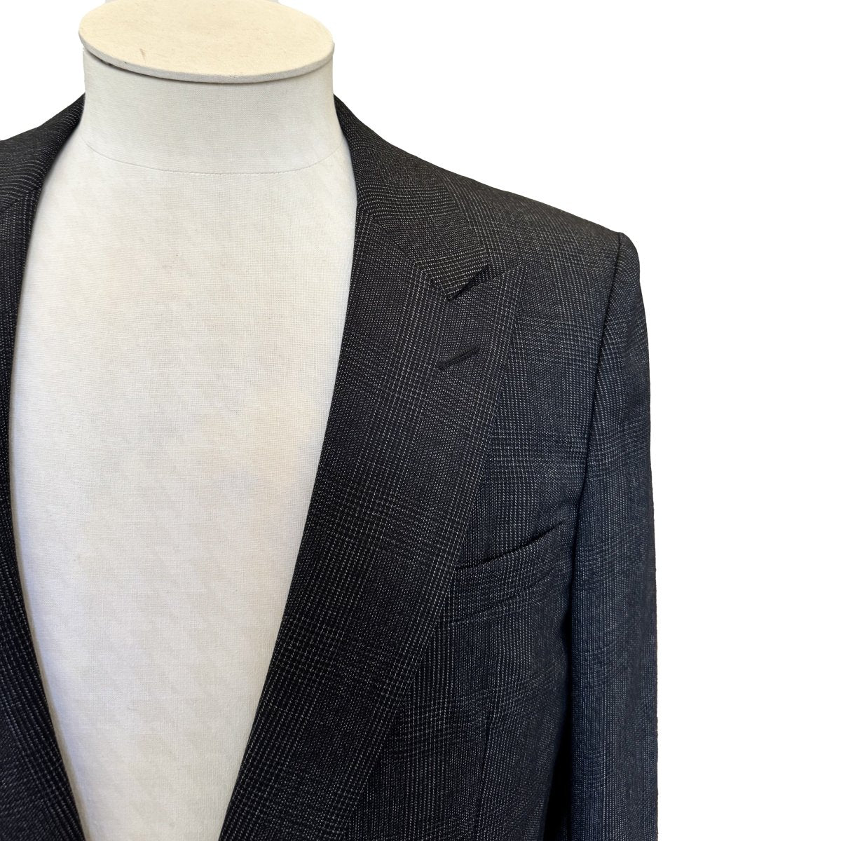 Costume 2 pièces Dior Prince-de-Galles anthracite - Le Beau Gustave