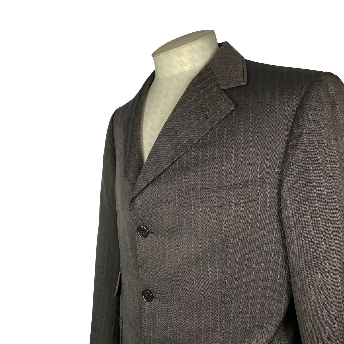 Costume brun à rayures GAETANO ALOISIO - Le Beau Gustave