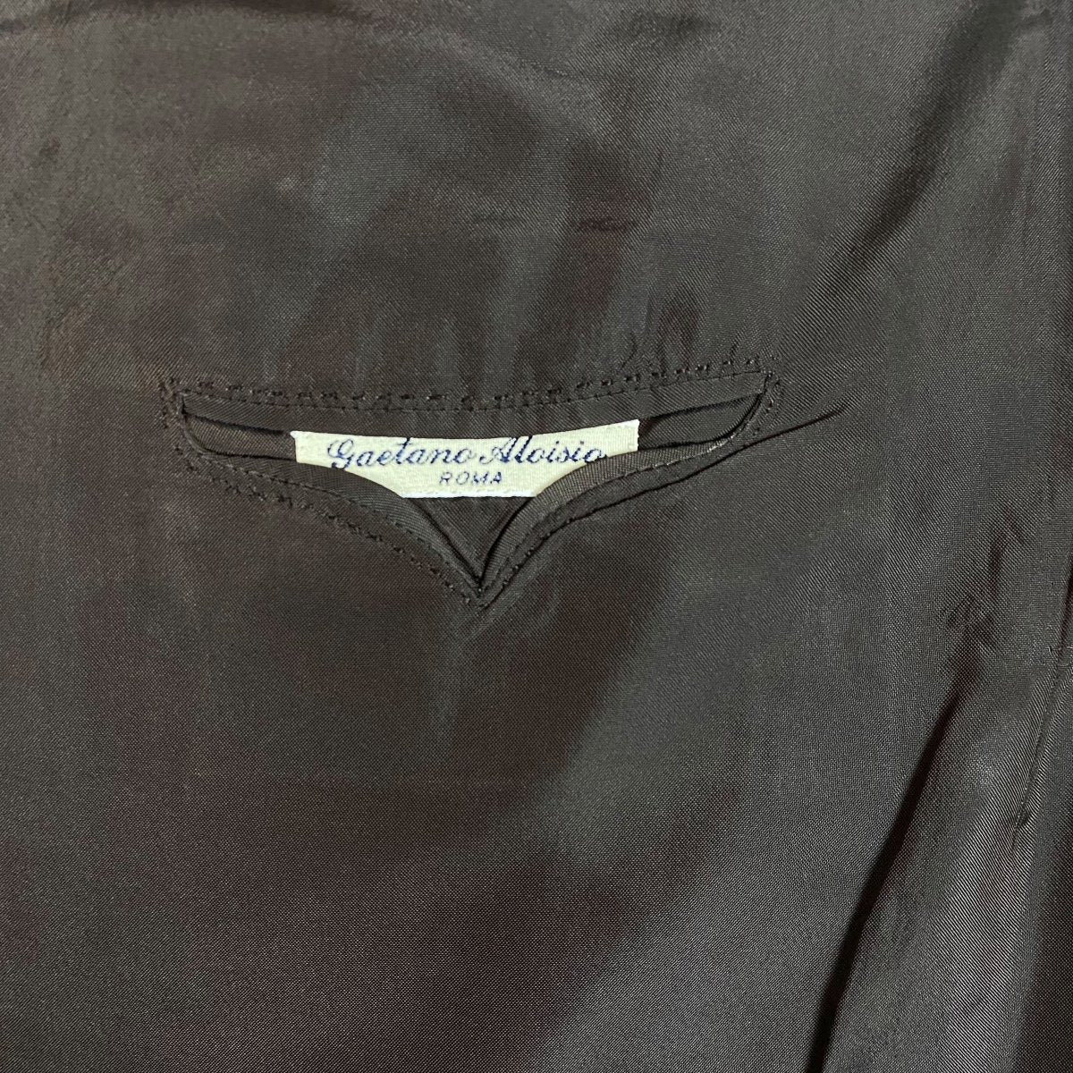 Costume brun à rayures GAETANO ALOISIO - Le Beau Gustave