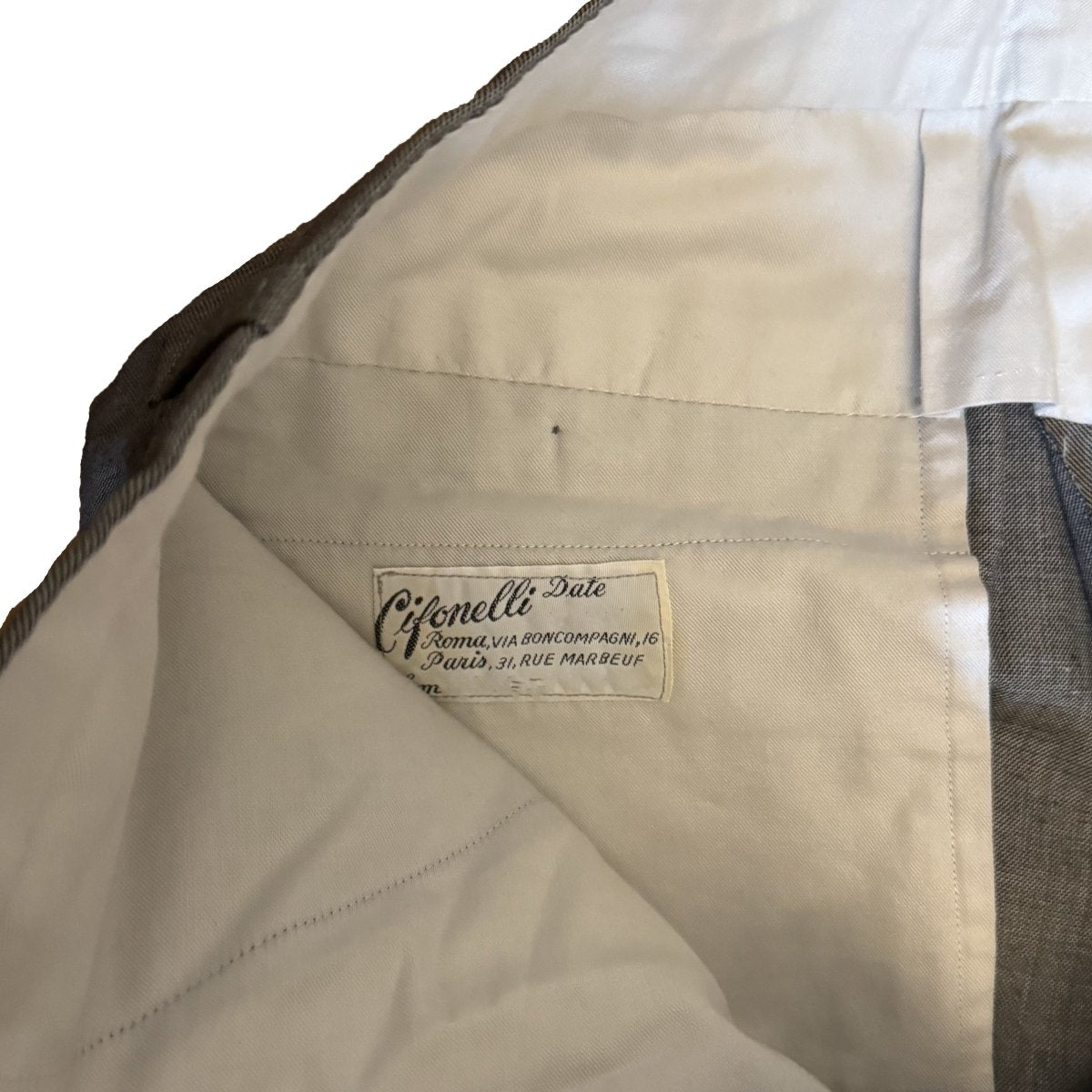 Costume Cifonelli sur mesure gris chiné - Le Beau Gustave