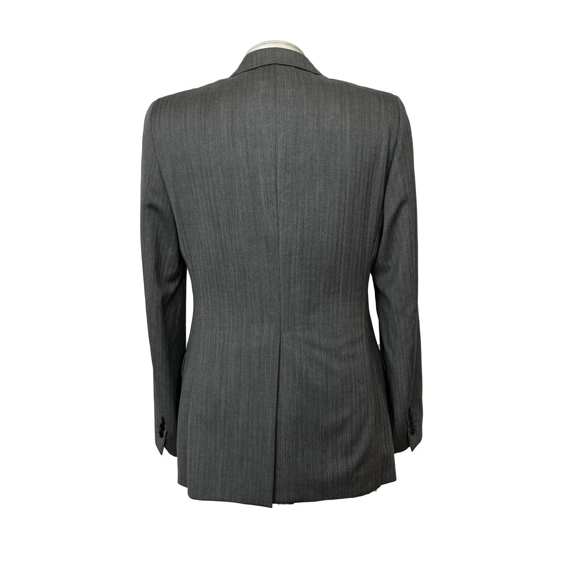 Costume Dior gris clair rayé ton sur ton - Le Beau Gustave