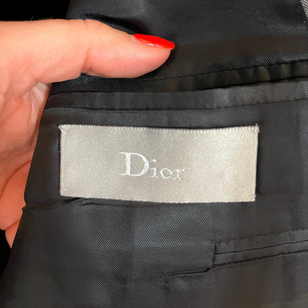 Costume Dior gris clair rayé ton sur ton - Le Beau Gustave