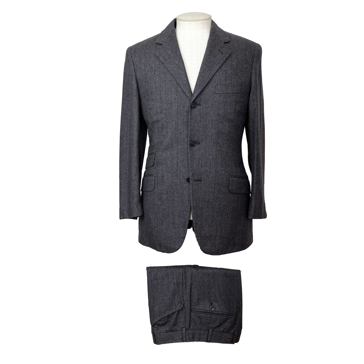 Costume gris à rayures Hermès - Le Beau Gustave