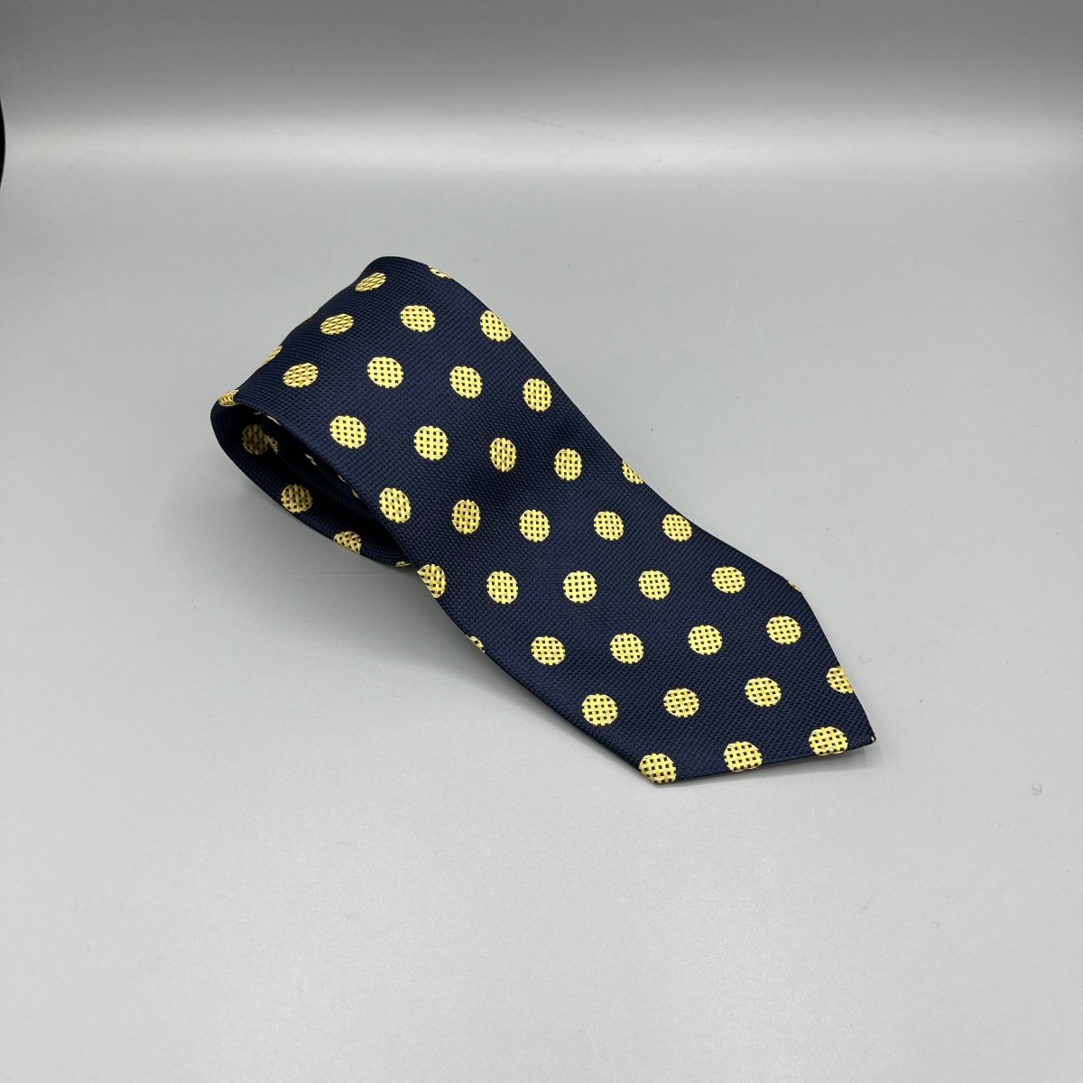 Cravate bleue et dorée Christian Dior - Le Beau Gustave