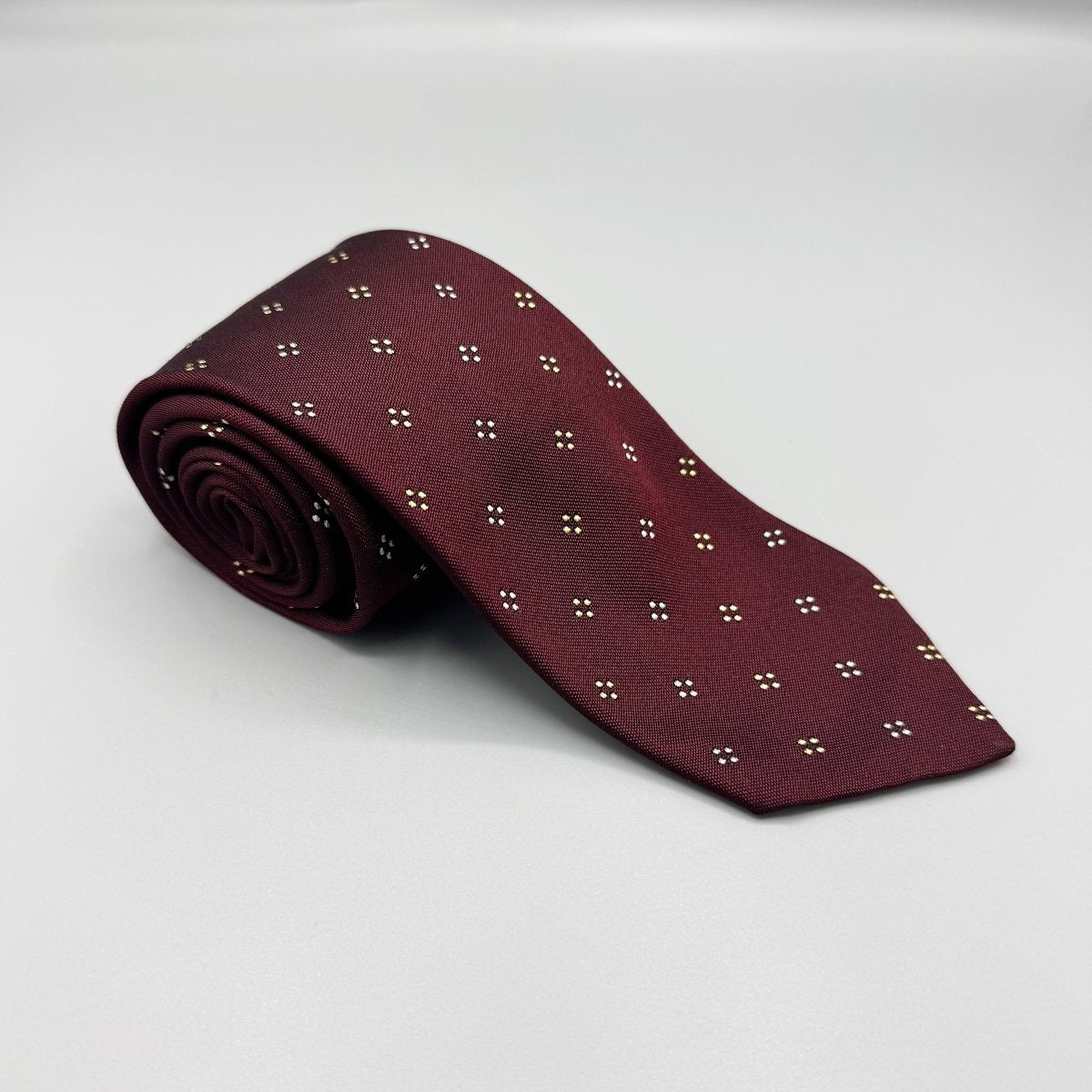 Cravate Charvet bordeaux à motif foulard - Le Beau Gustave