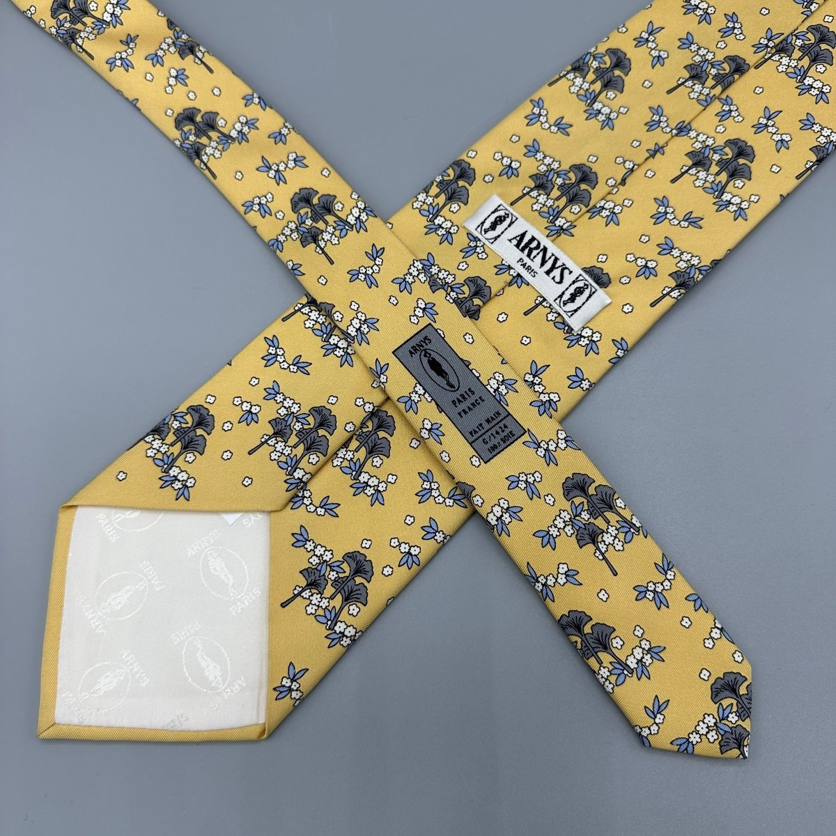 Cravate jaune Arnys - Le Beau Gustave